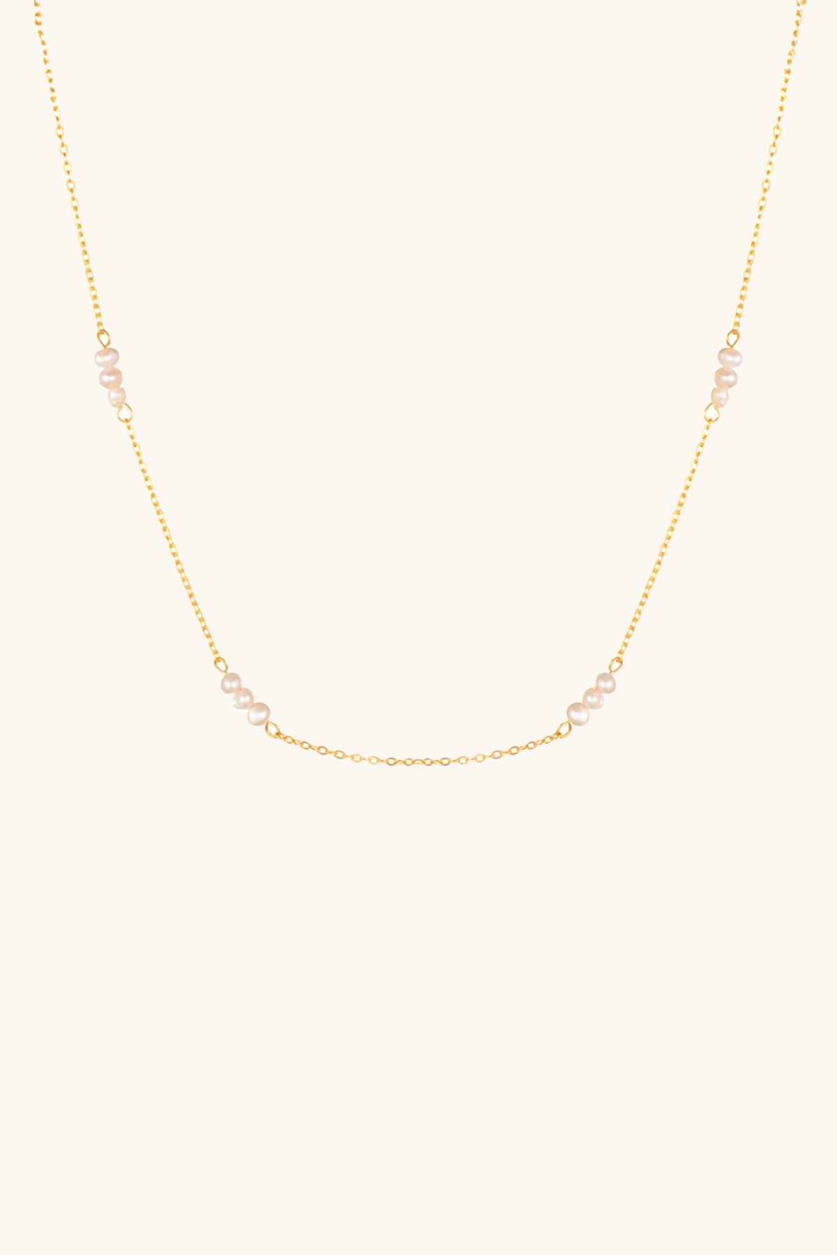 Melody 18k Gold Plated Pearl Choker Necklace