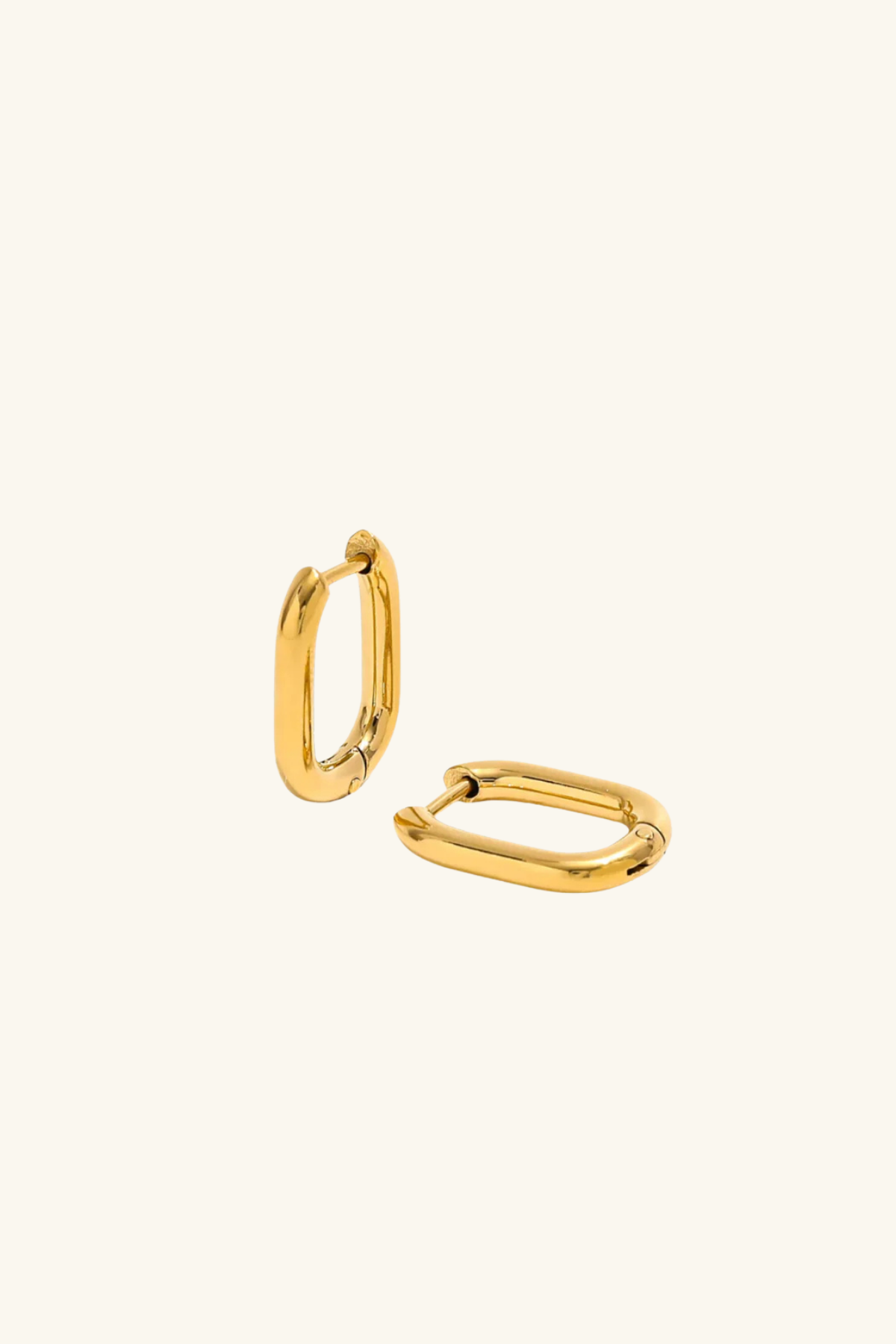 Lexi 18k Gold Plated Oval Hoop Earrings