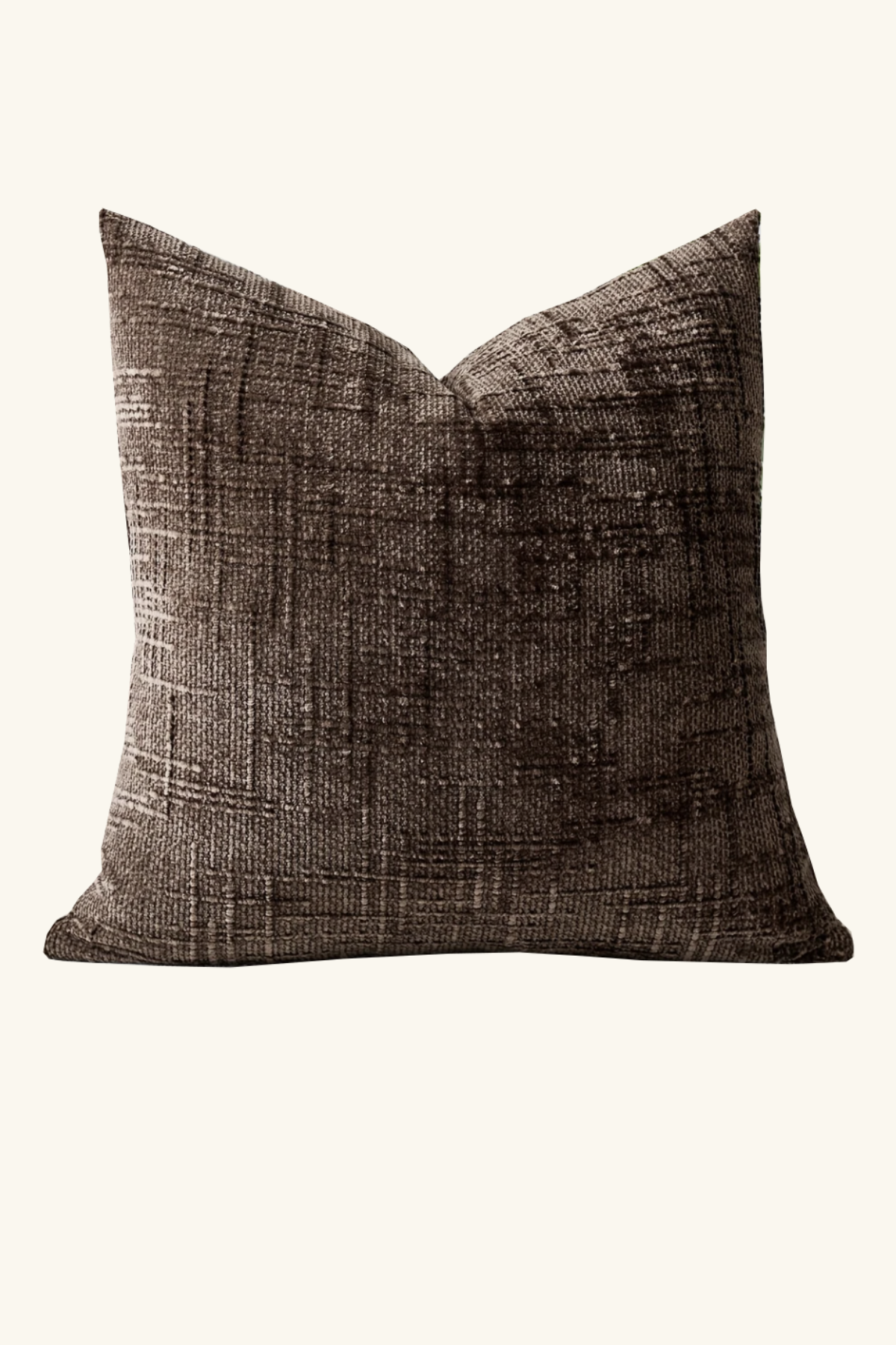 Geo Textured Cushion - Espresso