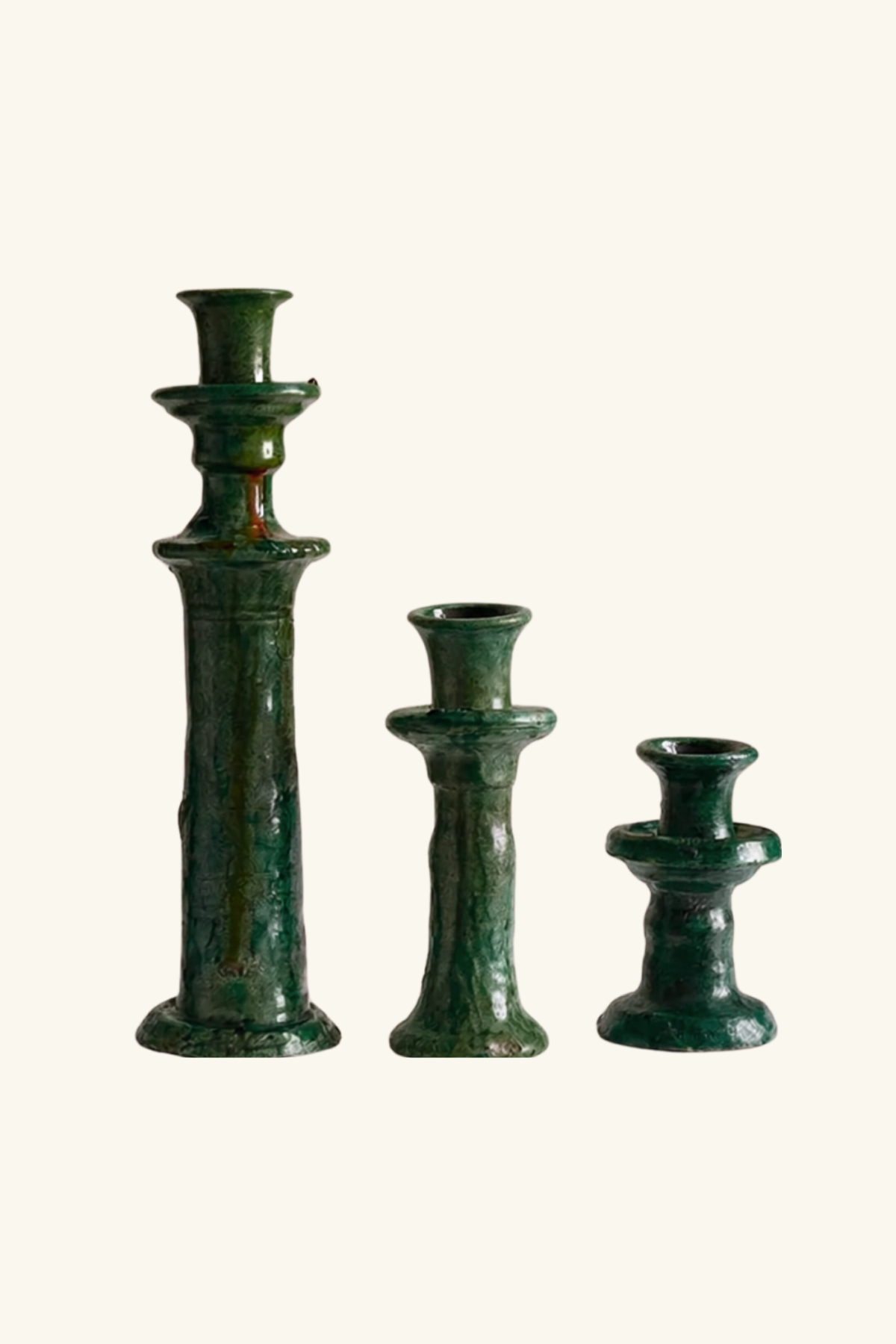 Tamegroute Candle Holders - Green