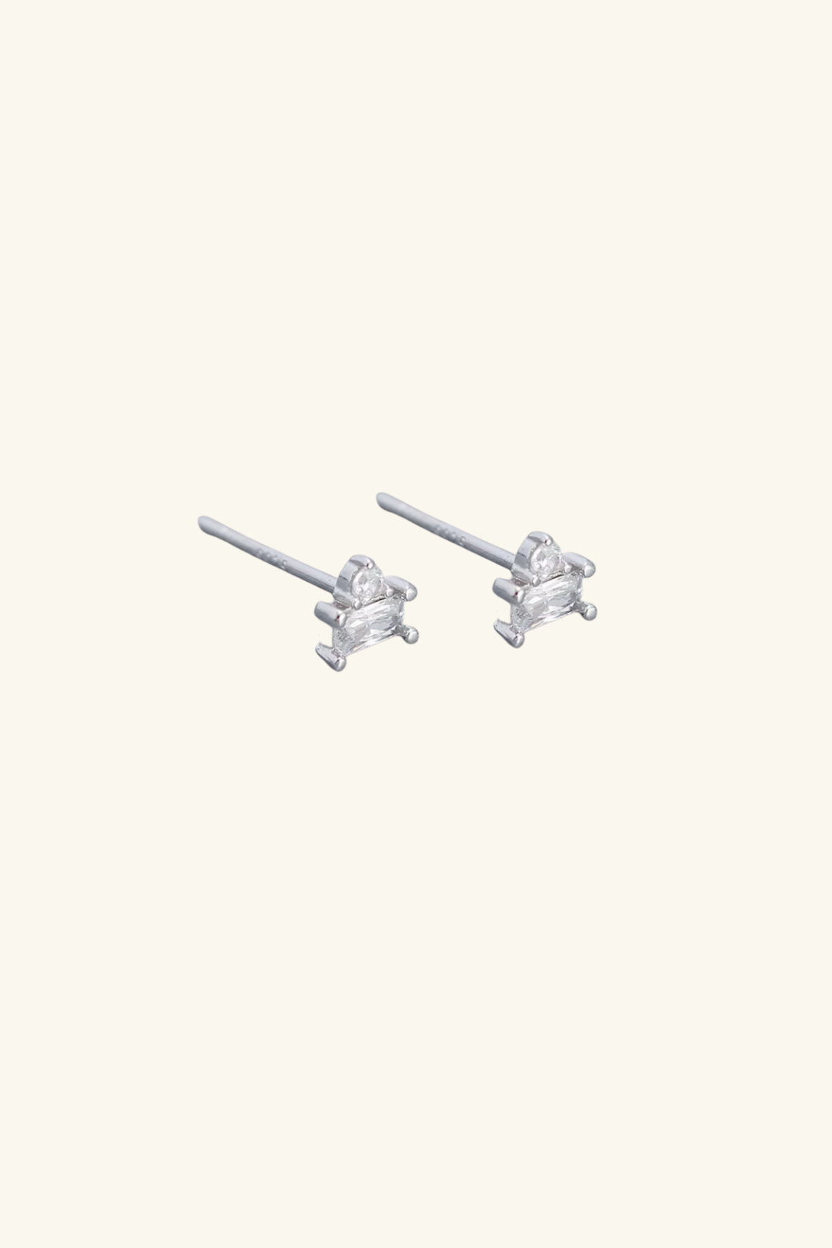 Celine S925 Sterling Silver Plated Stud Earrings