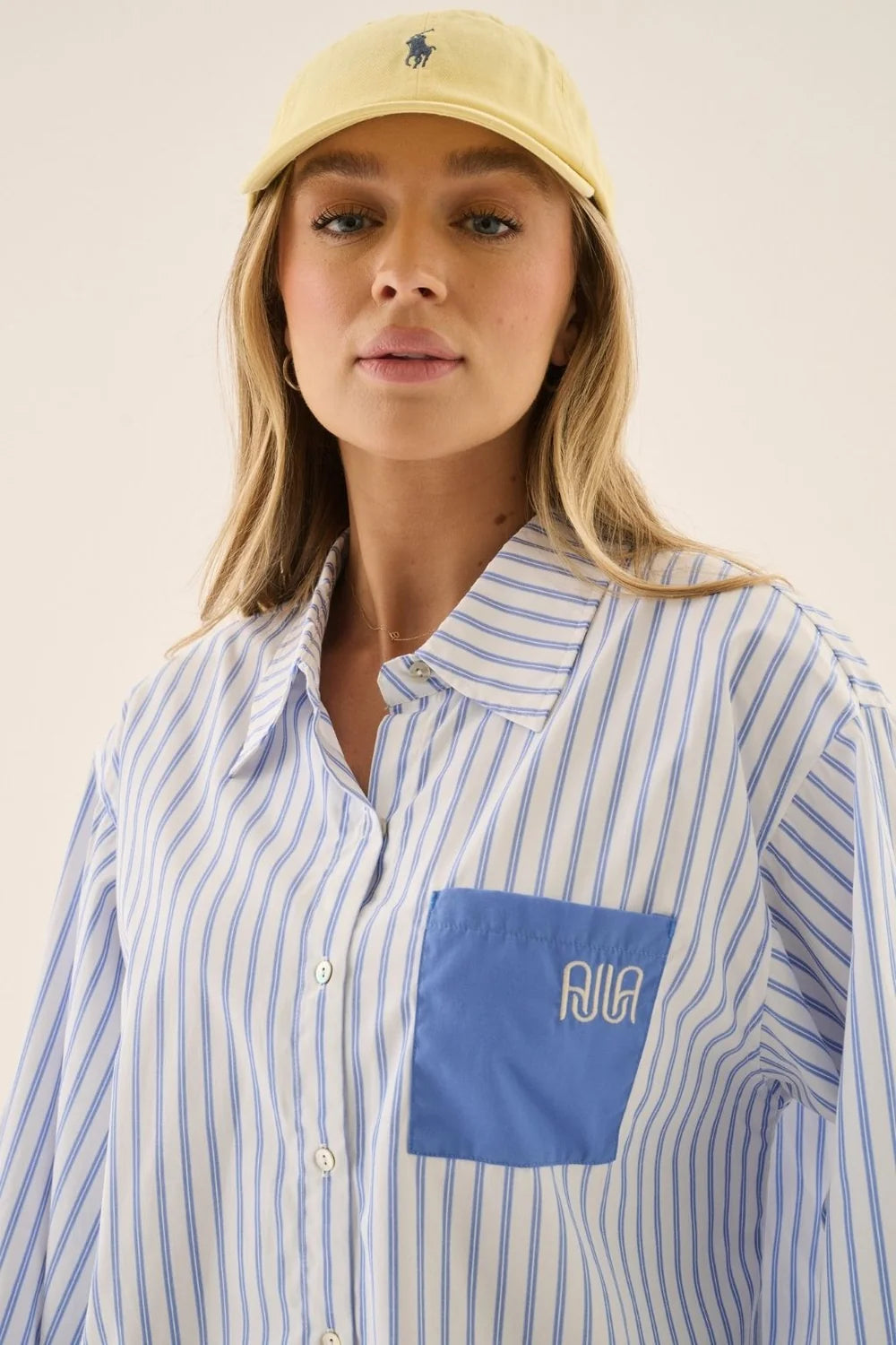 AJ Stripe Shirt - Sky Blue