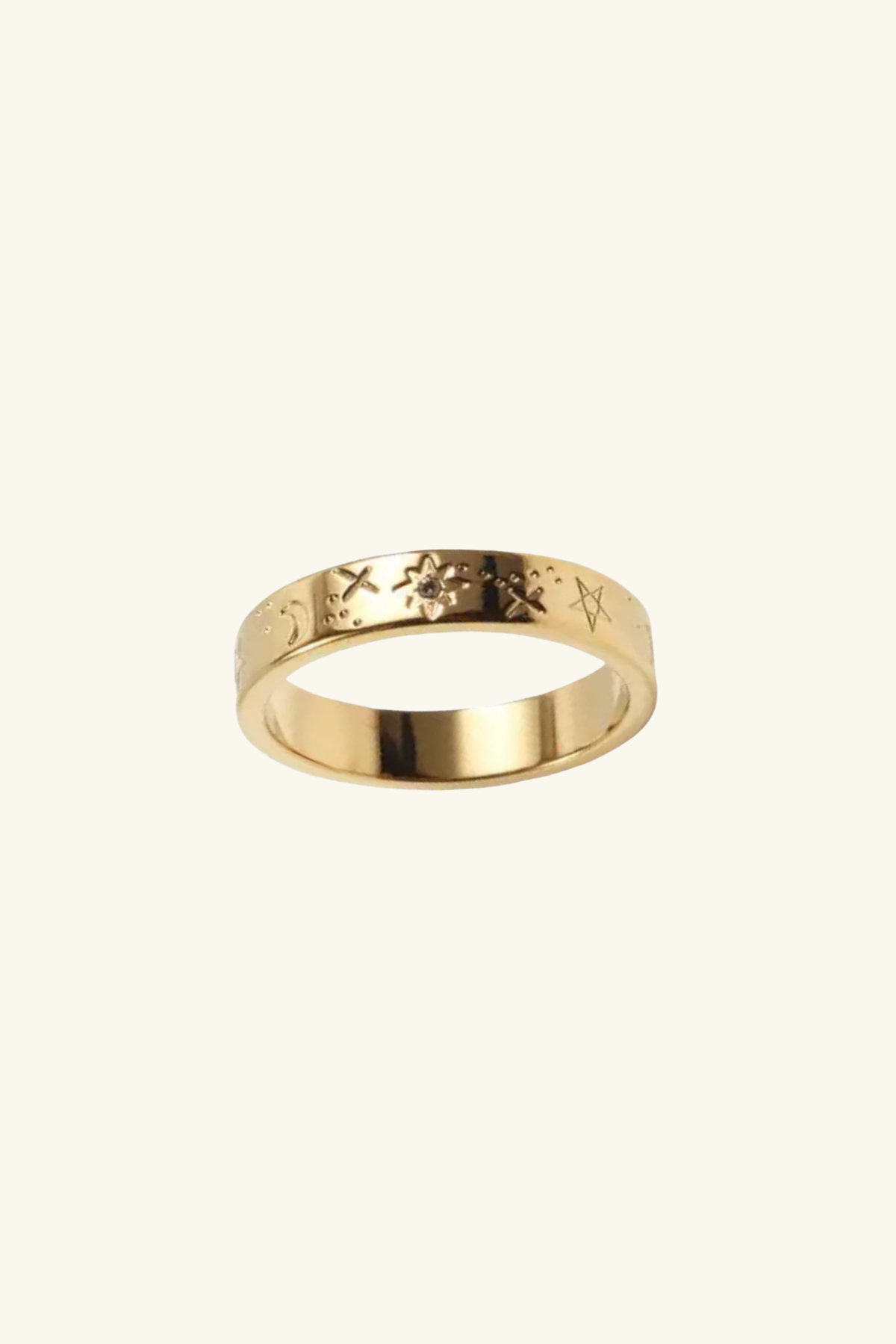 Midnight Magic 18k Gold Plated Ring