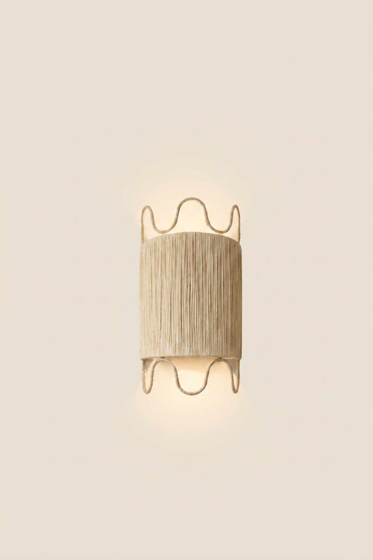 Raffia Wall Sconce, Series 4 - Natural