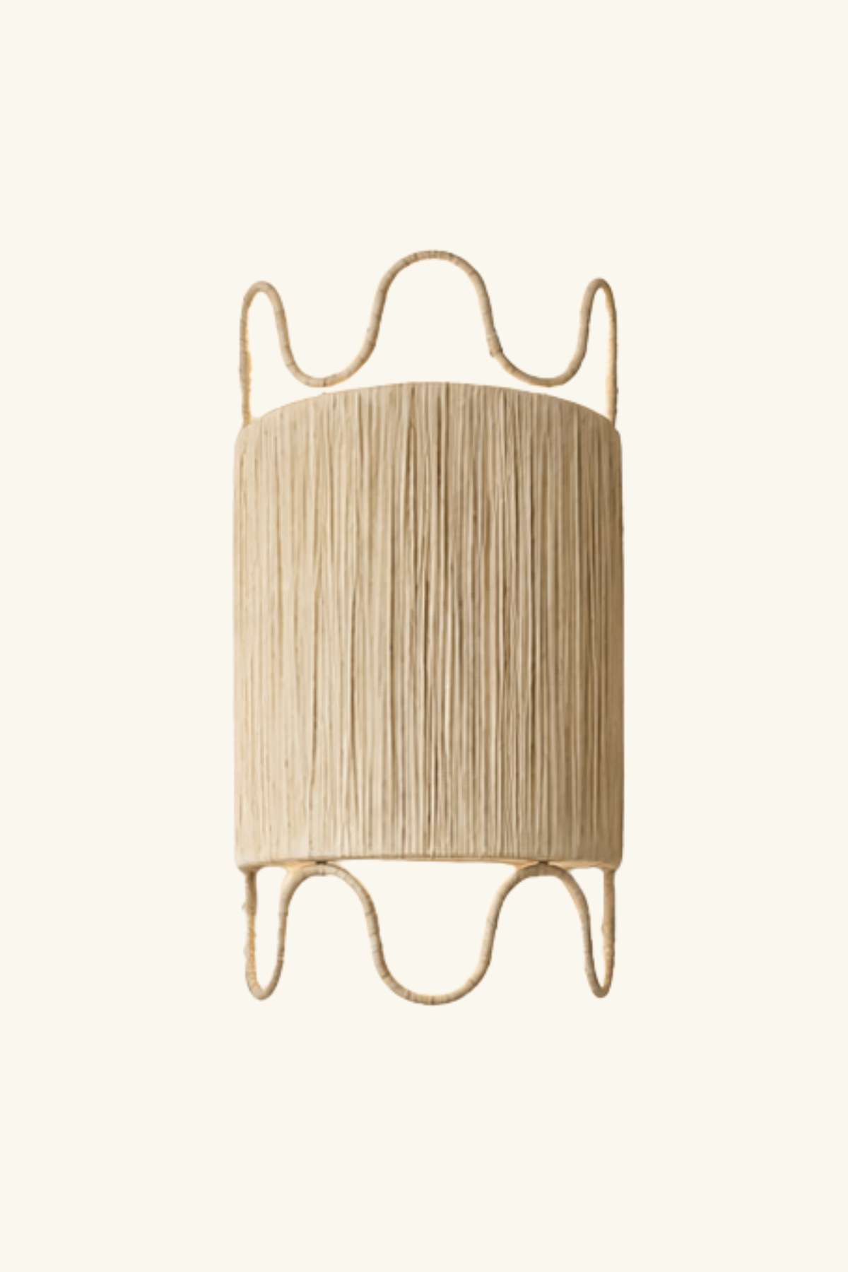 Raffia Wall Sconce, Series 4 - Natural