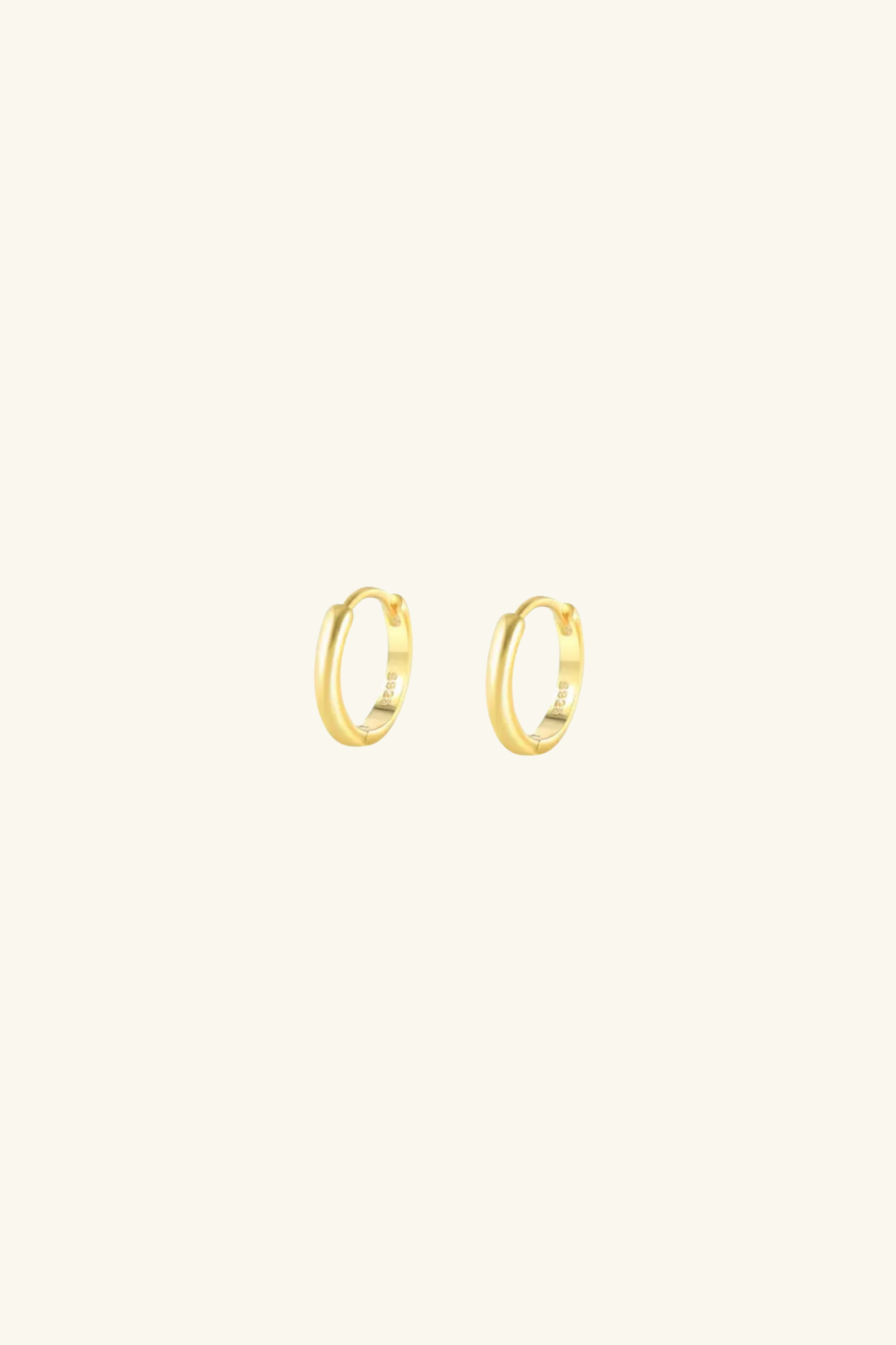 Euphoria Medium - 18k Gold Plated Huggie Earrings