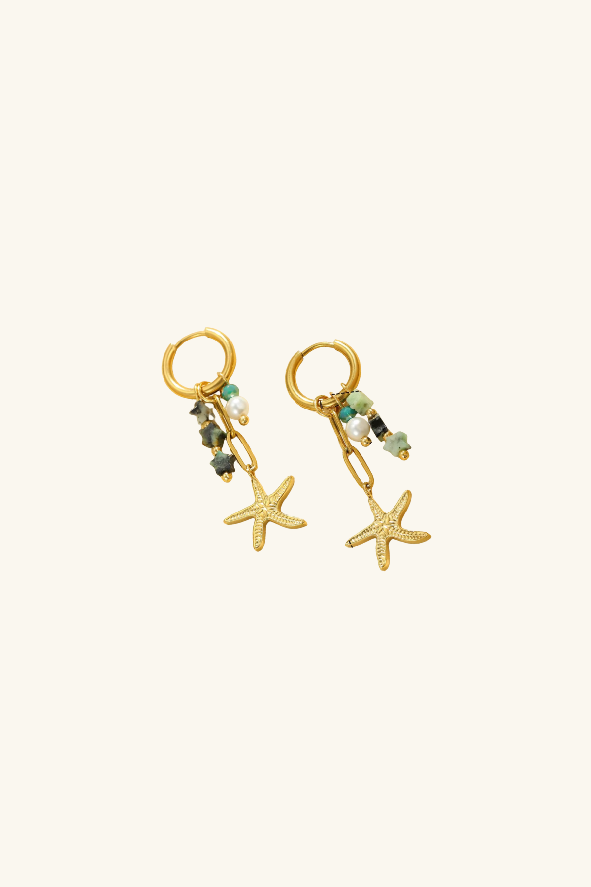 Céleste Bleu Petite 18k Gold Plated Earrings