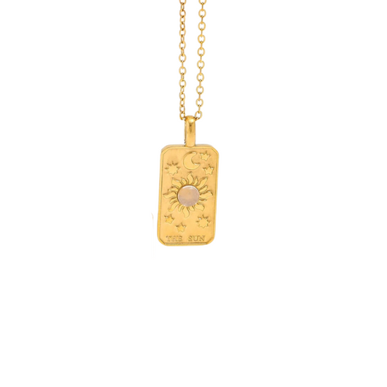 The Sun  18k Gold Plated Necklace