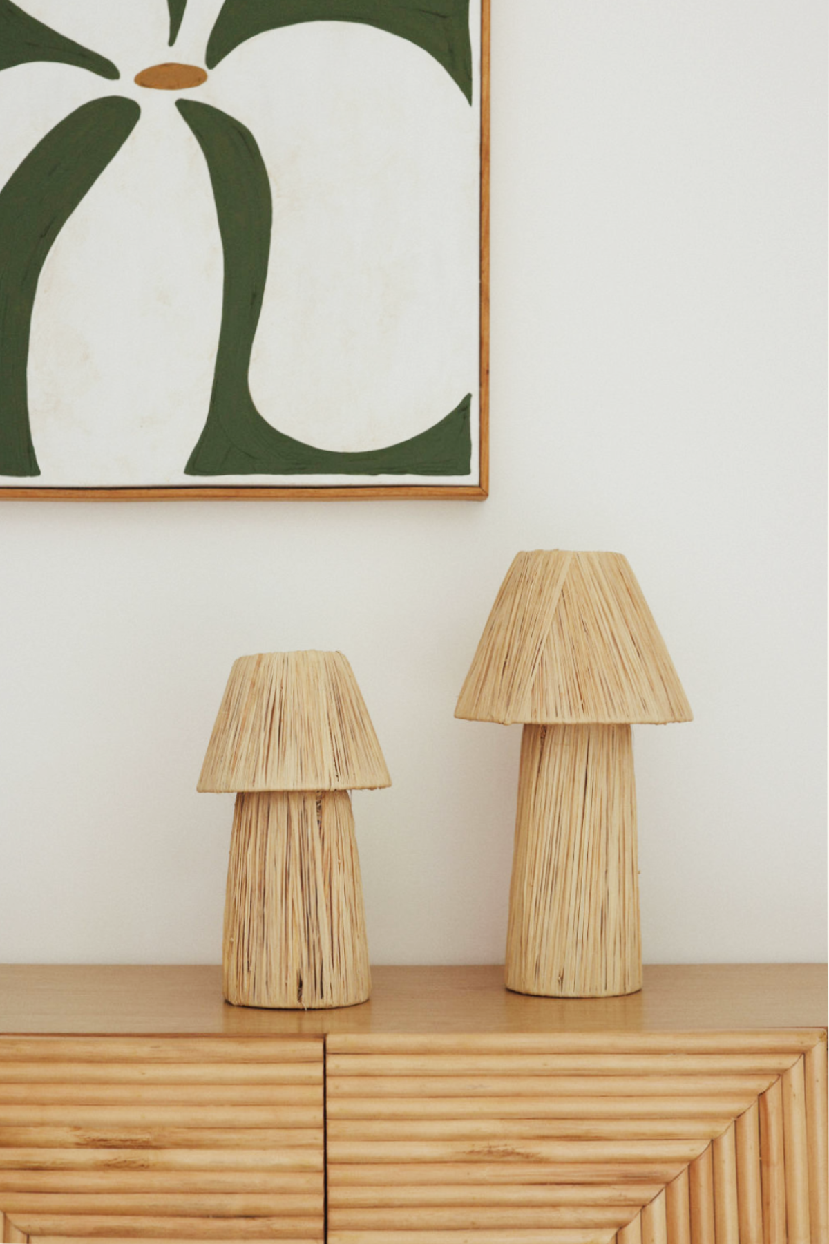 Raffia Lamp, Series 2 - Natural