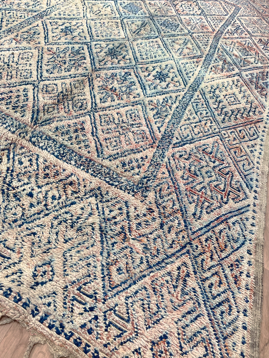 Vintage Beni M'Guild Rug - 390x195cm