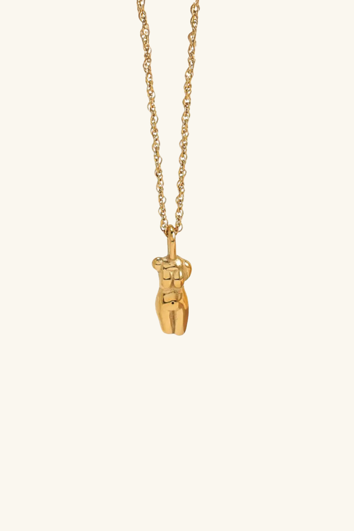 Female Form 18k Gold Plated Necklace