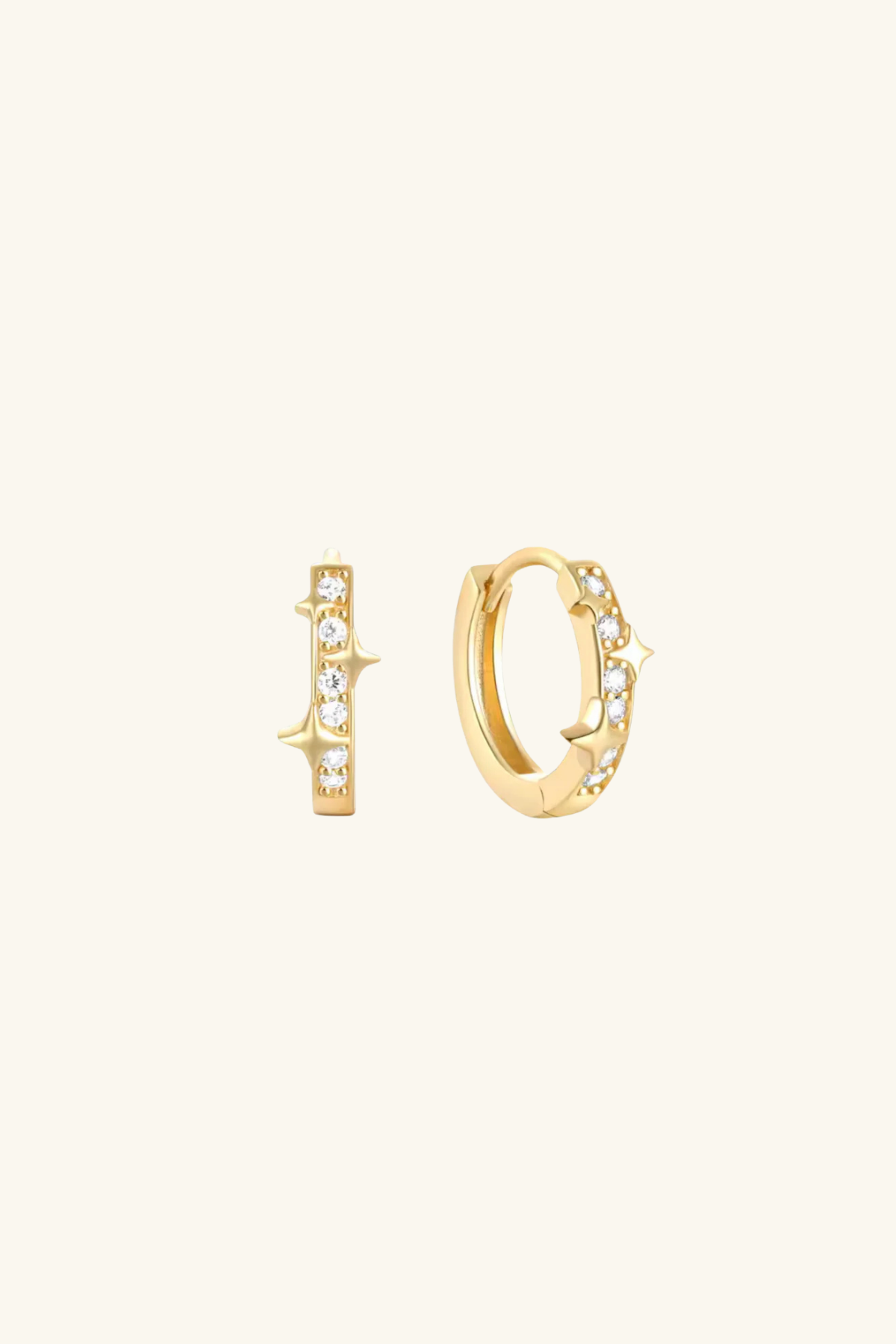 Halcyon 18k Gold Plated Huggie Earrings