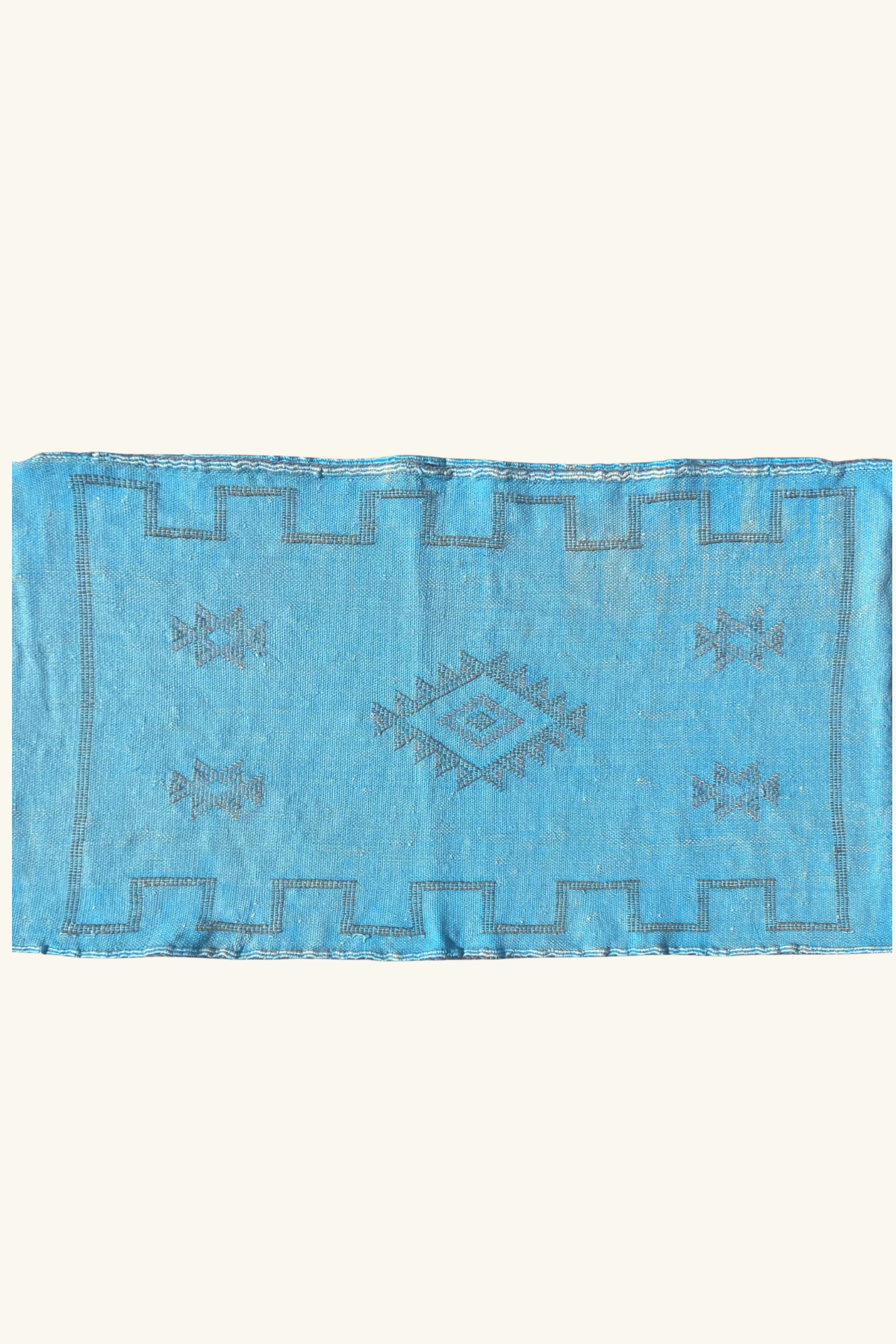 Silk Cushion approx 95 x50 - Aqua