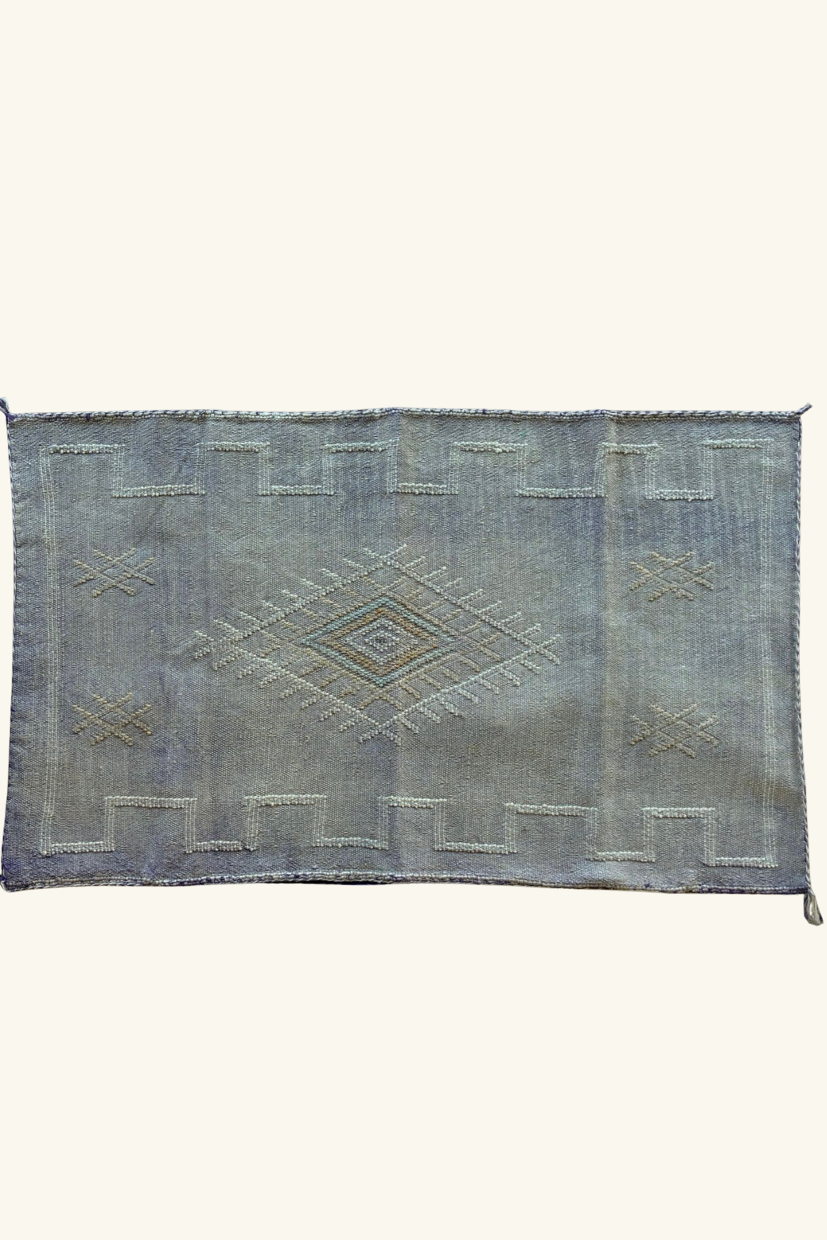 Silk Cushion approx 95 x50 - Faded Denim