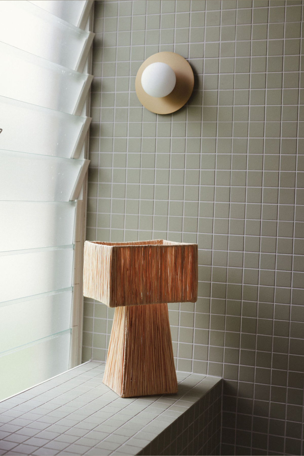 Raffia Lamp, Series 3 - Natural