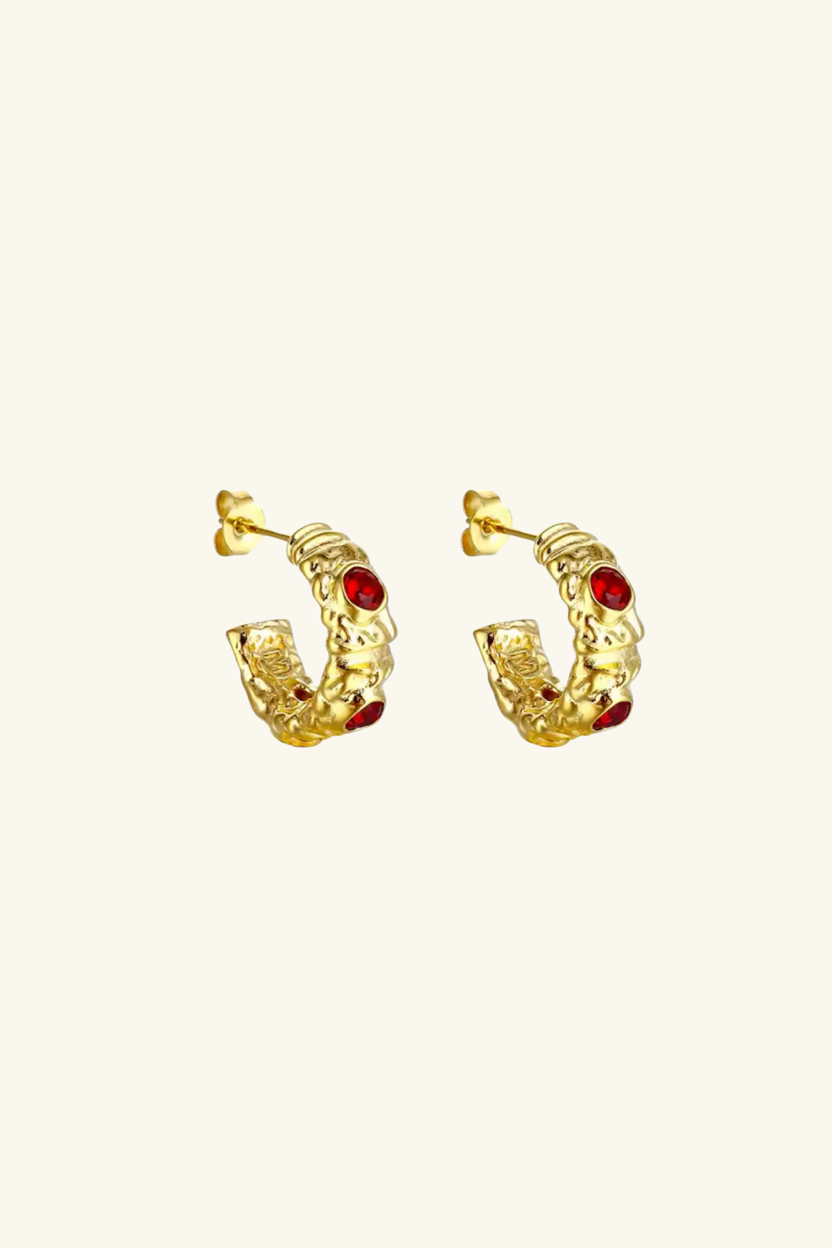 Alexandria 18k Gold Plated Hoop Earrings