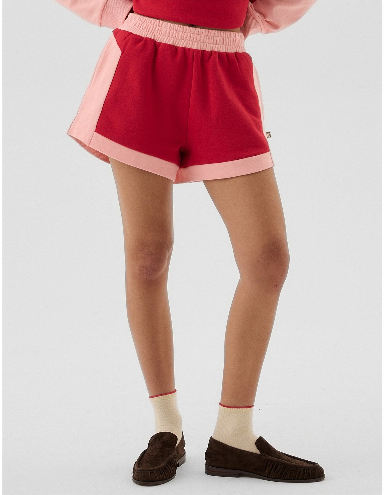 Retro Track Short Poppy Red