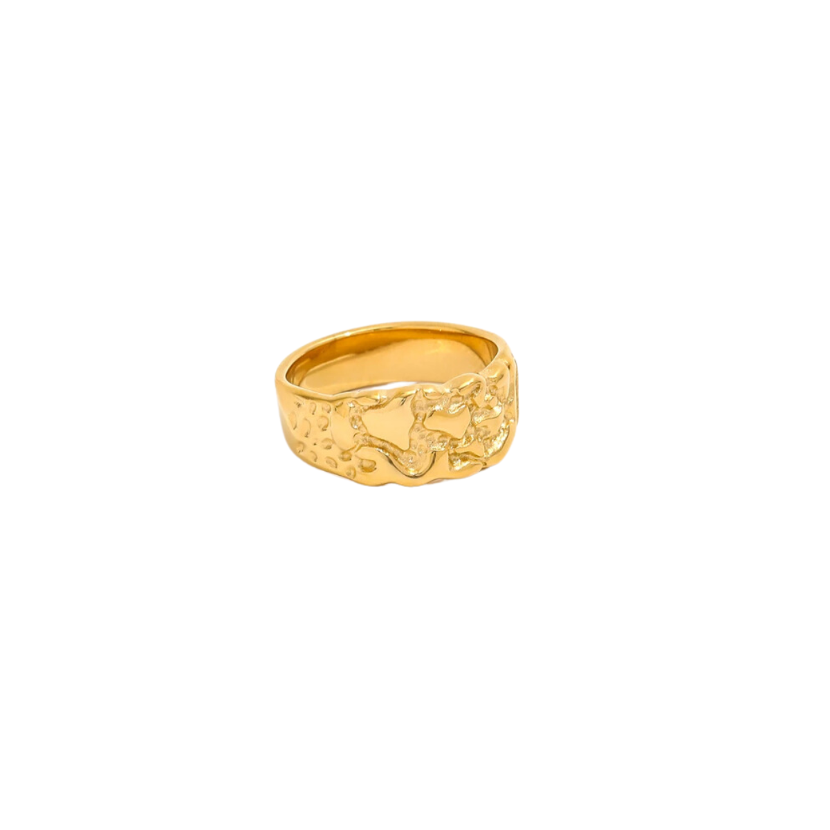 River 18k Gold Plated Ring