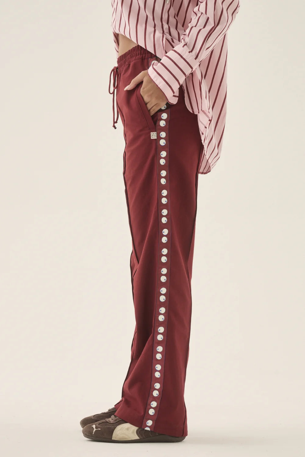 Pomodoro Twill Pant Burgundy