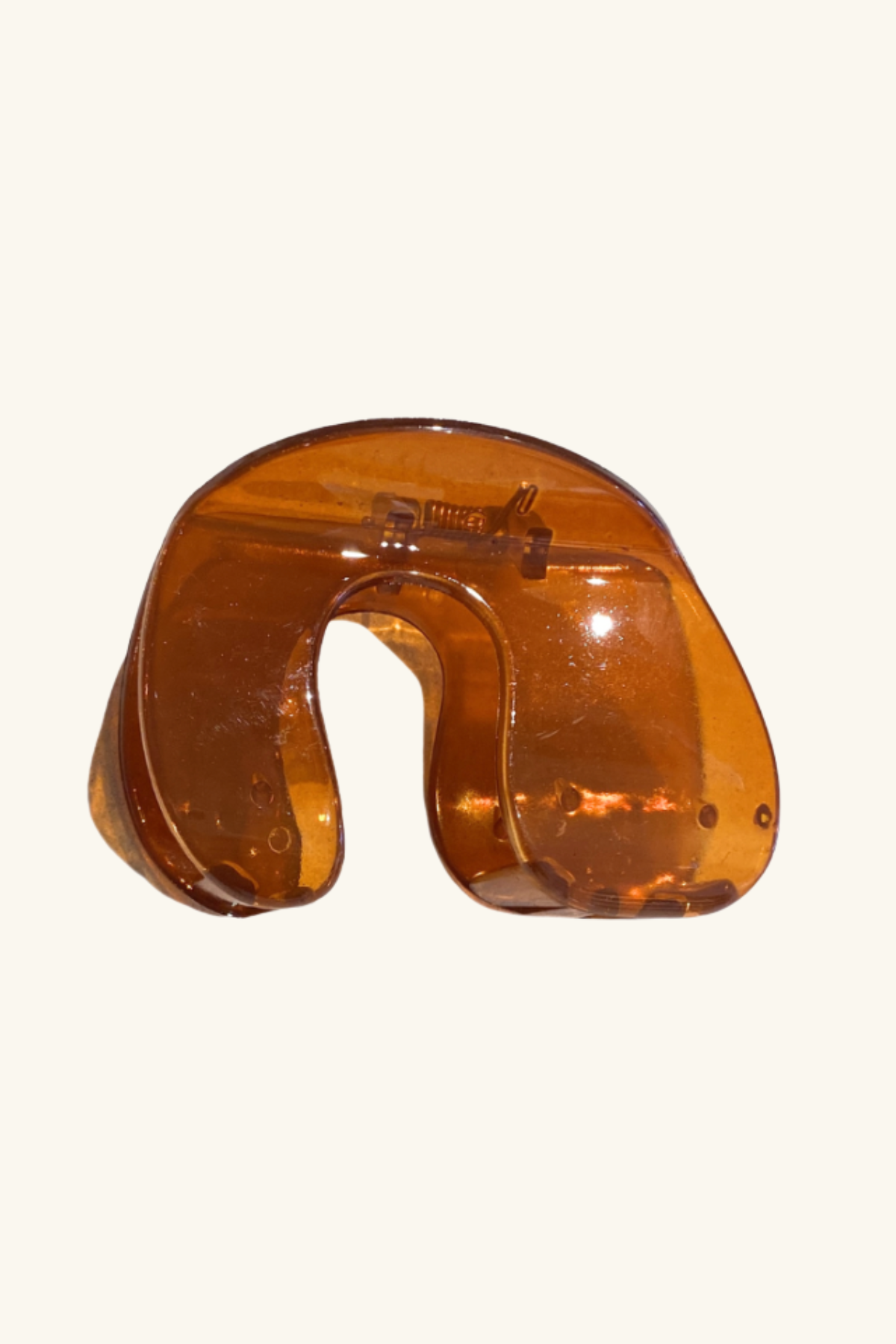 Curvy Claw Clip Amber