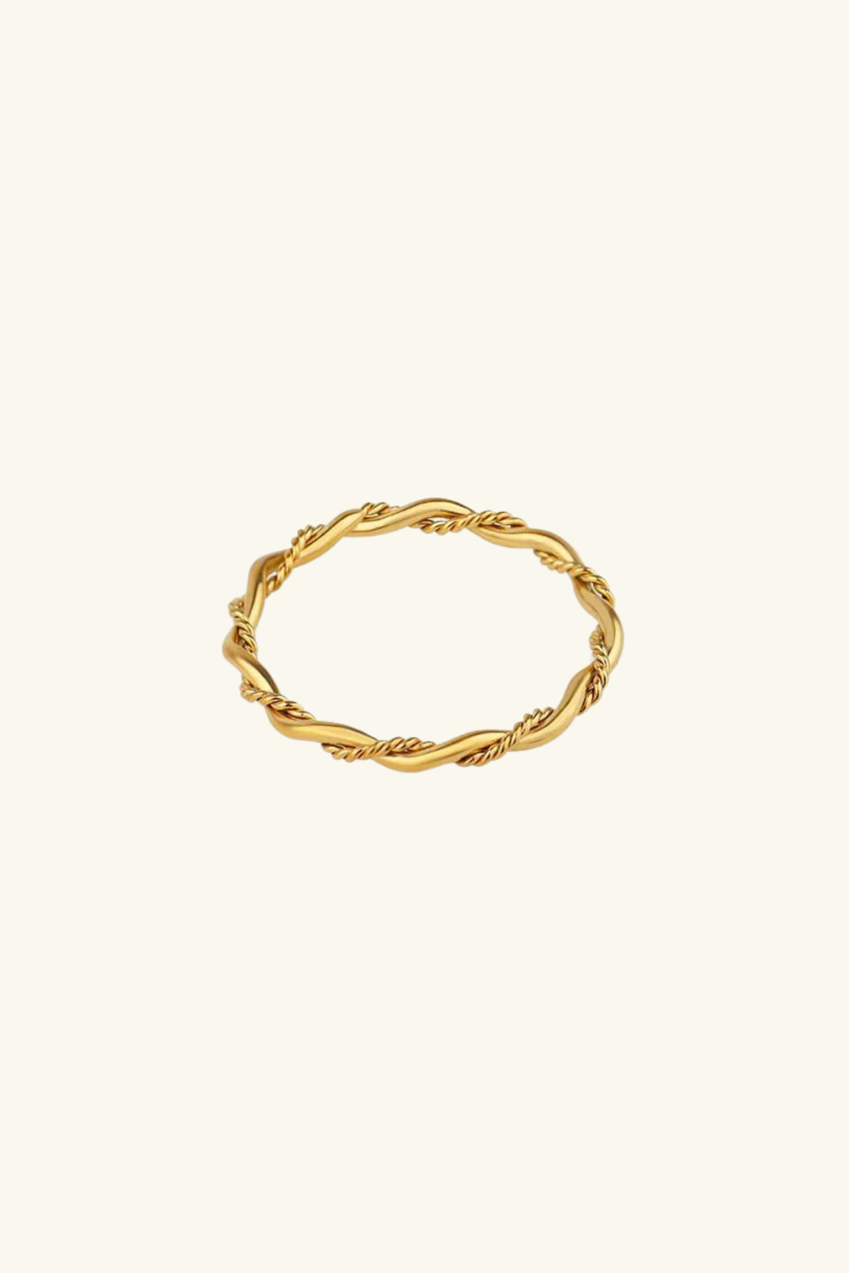 Twist 18k Gold Plated Petite Ring