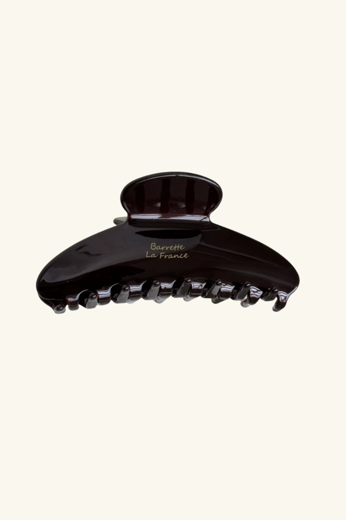 Gloss Acetate Claw Hair Clip Dark Brown