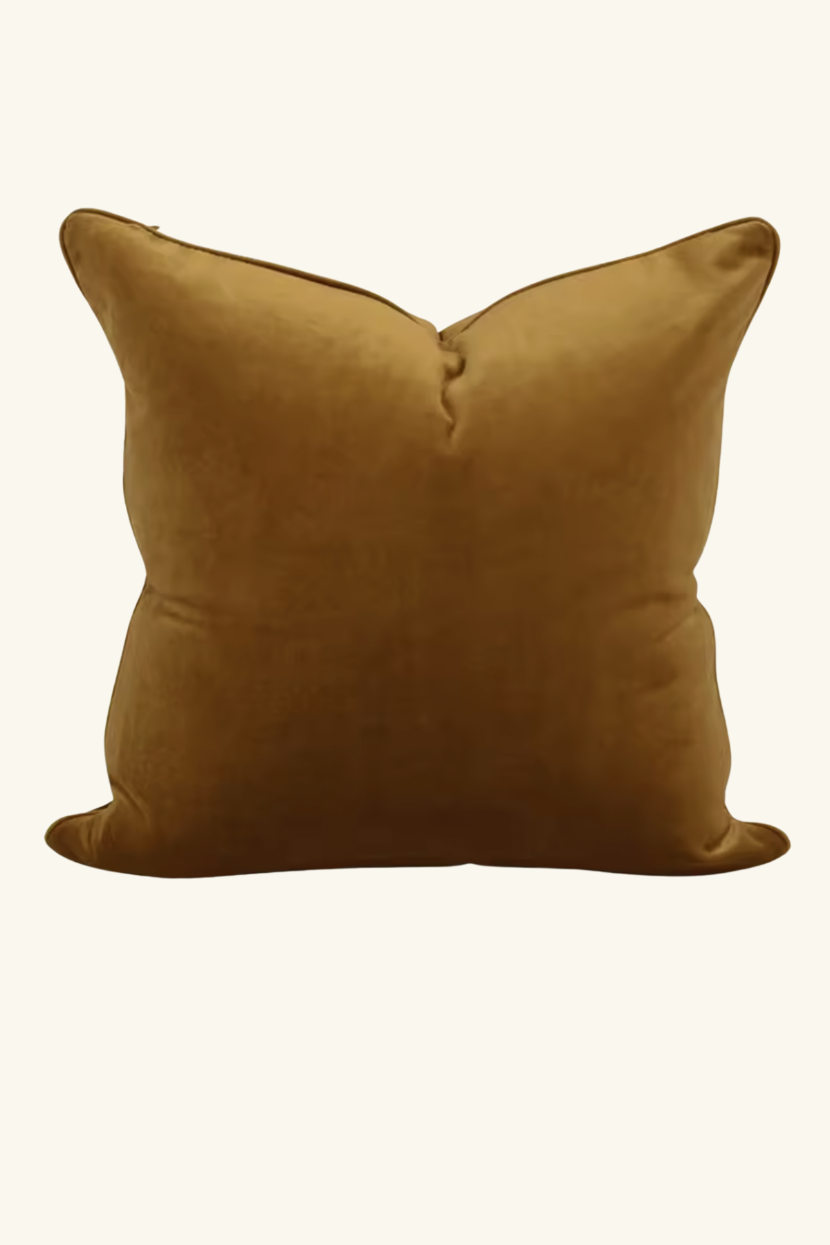 Luxury Velvet Cushion - Golden Brown