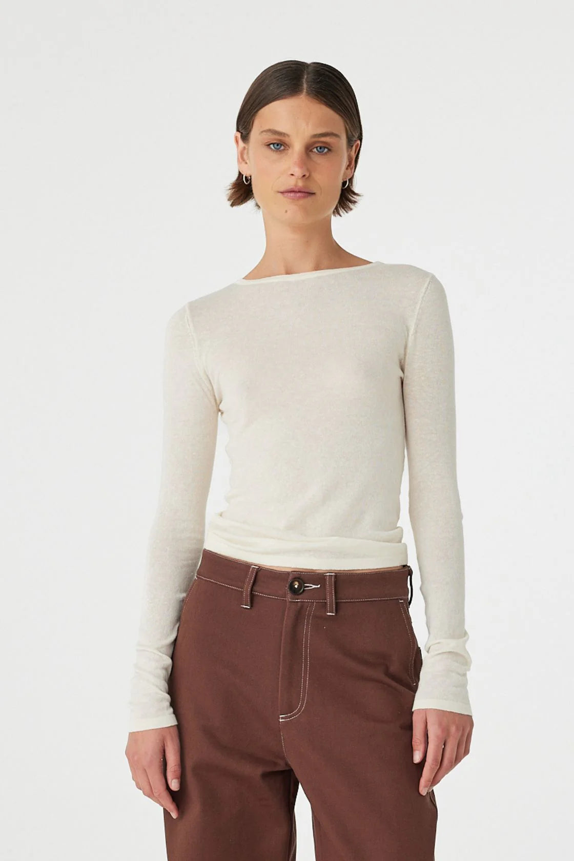 Alston Long Sleeve Top - Cream