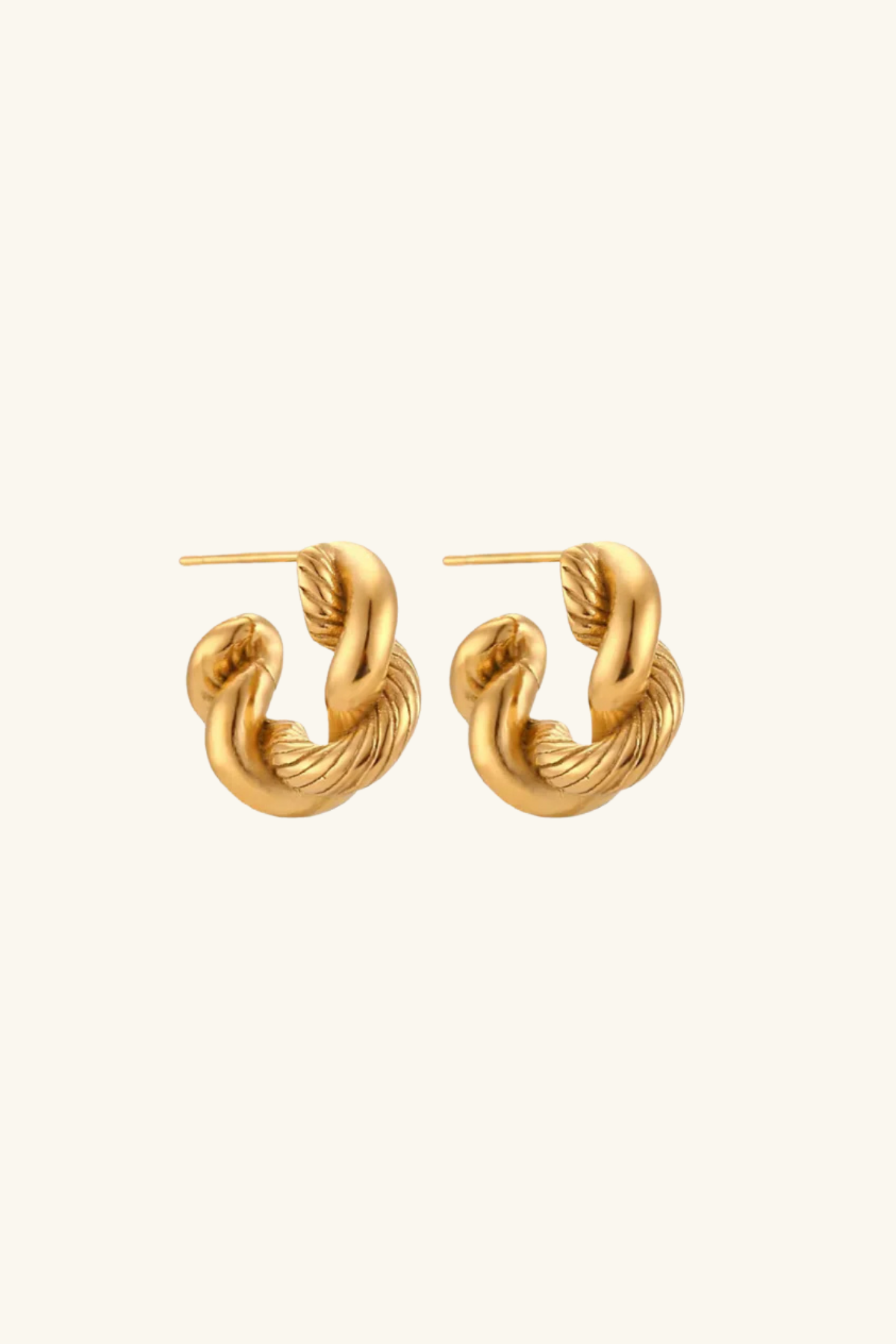 Croissant 18k Gold Plated Petite Earrings