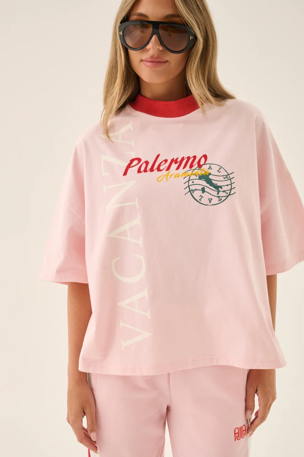 Vacant Short Sleeve Tee Ballet Pink