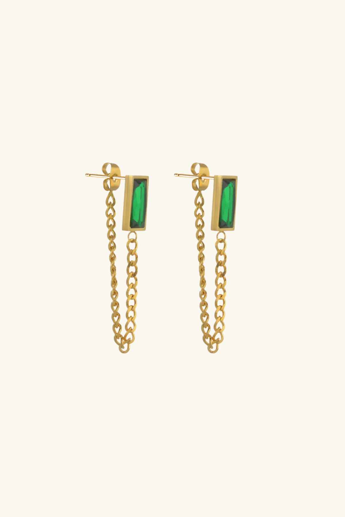 Wicked 18k Gold Plated Chain Earrings