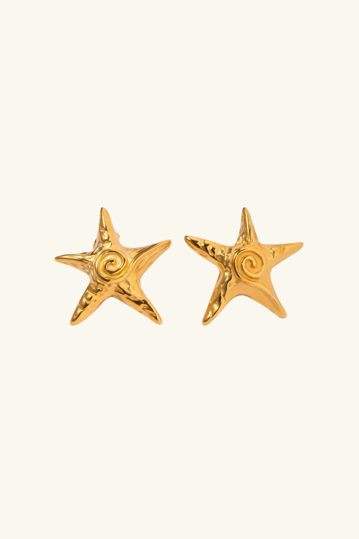 Oceana 18k Gold Plated Starfish Earrings
