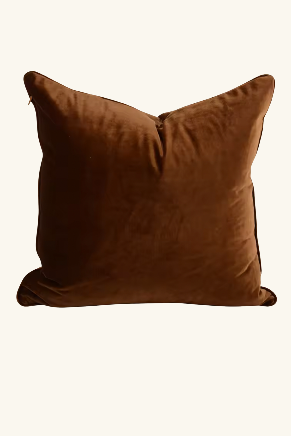 Luxury Velvet Cushion - Chocolate Brown