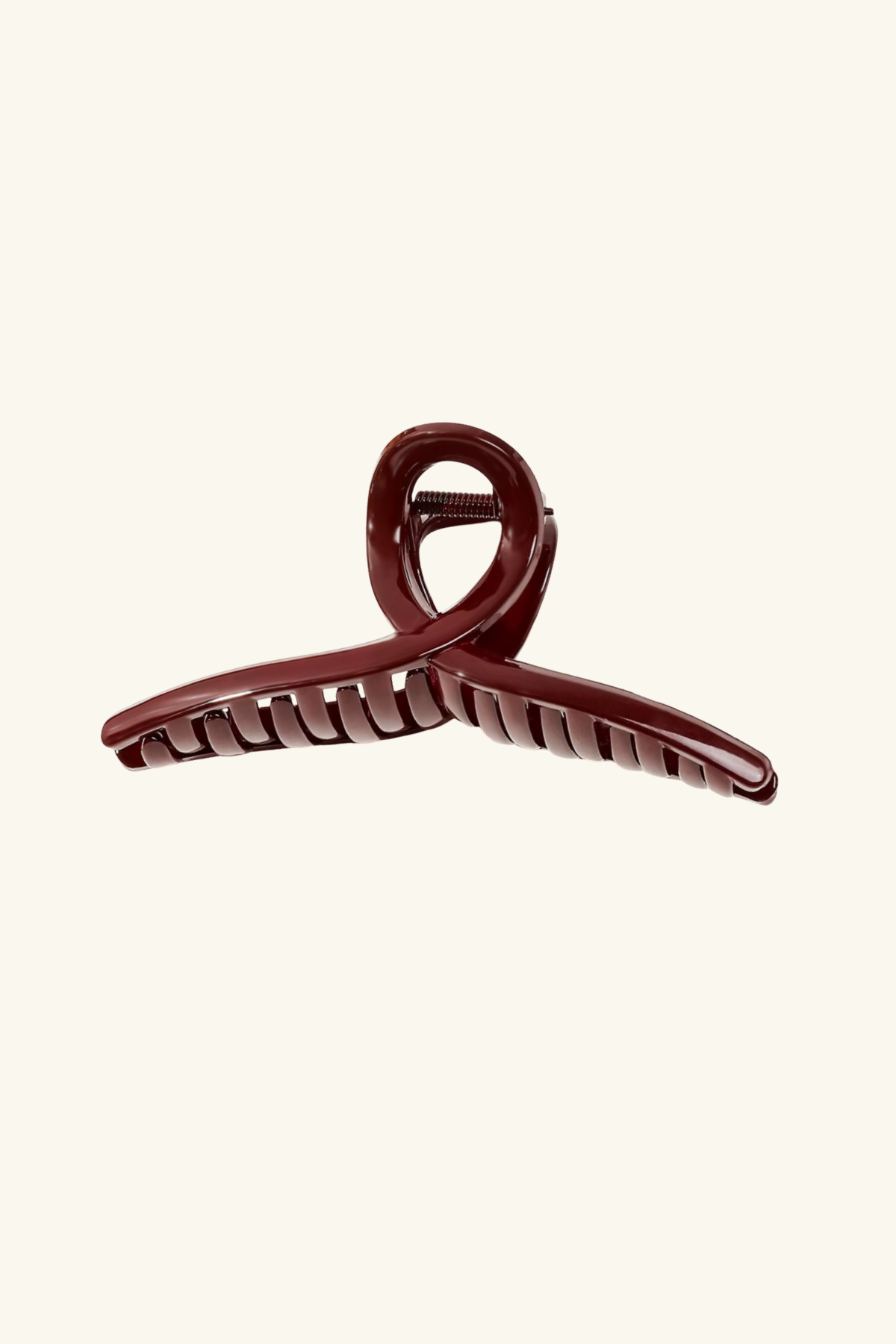 Loop Acetate Claw Hair Clip Burgundy