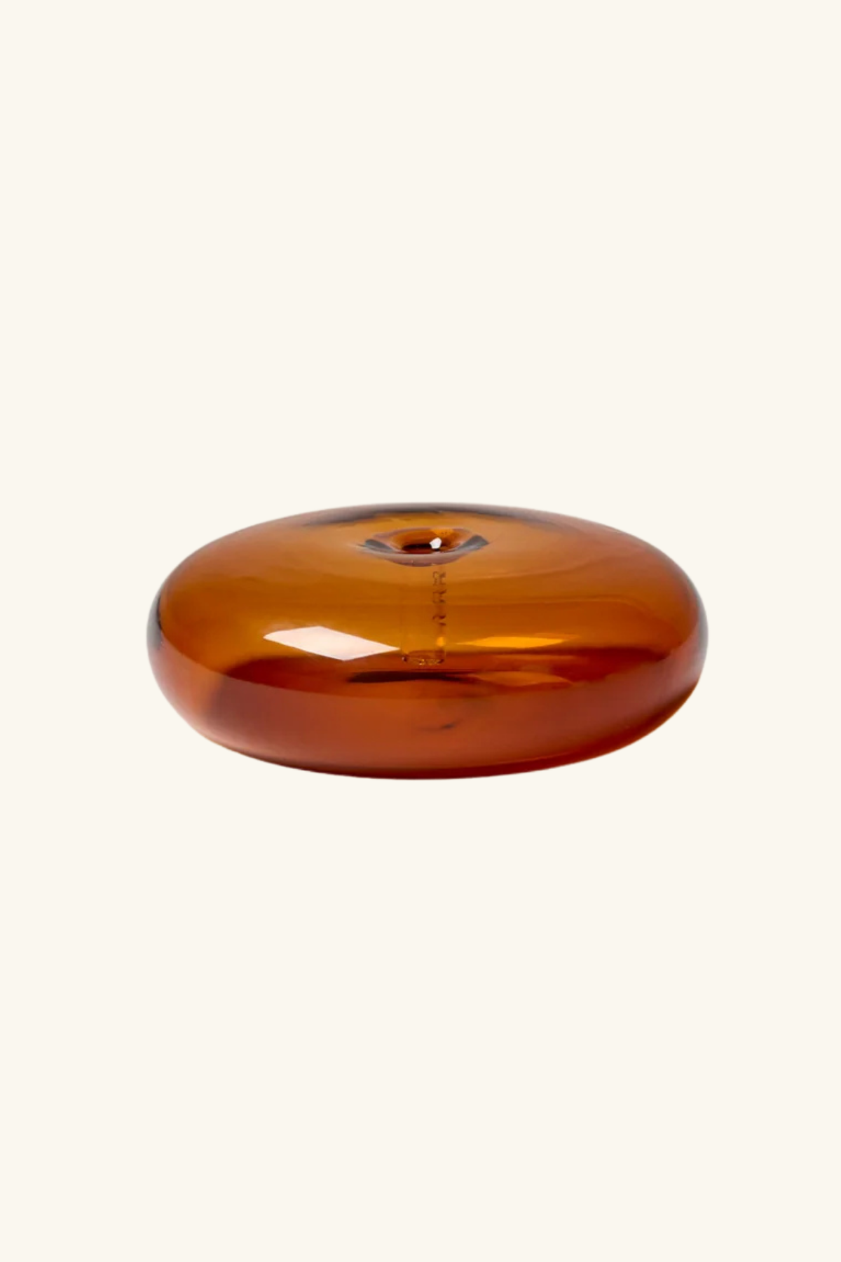 Glass Vessel Incense Holder - Amber