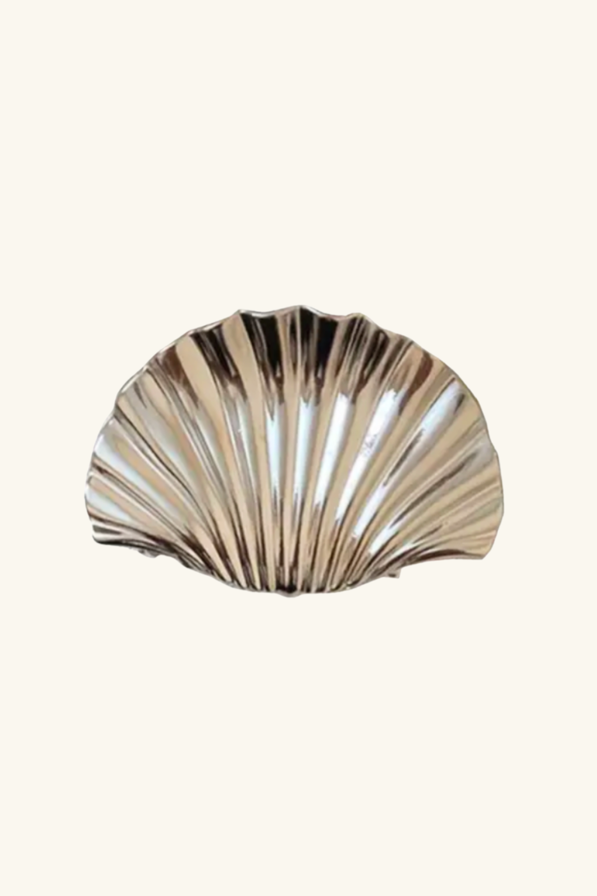 Chrome Shell Claw Clip Large