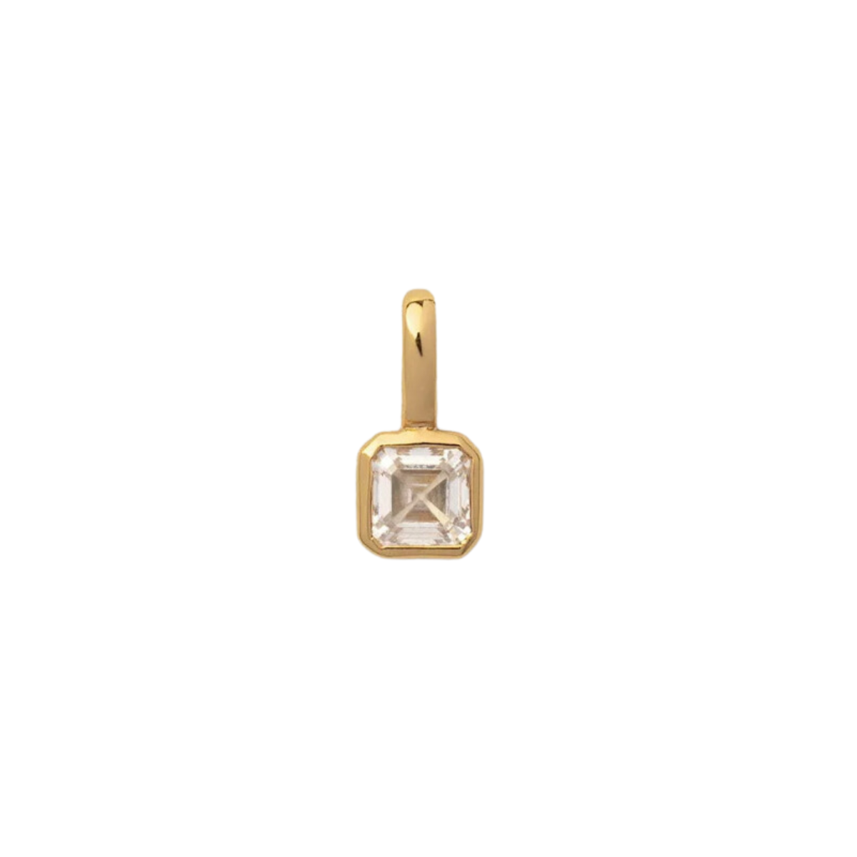 Birth Stone 18k Gold Plated Charms - Square