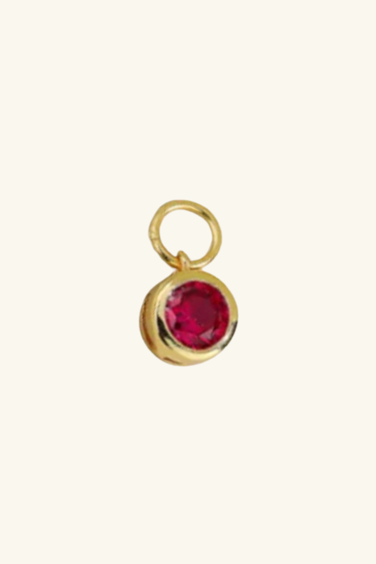 Simple 18k Gold Plated Charm Rose