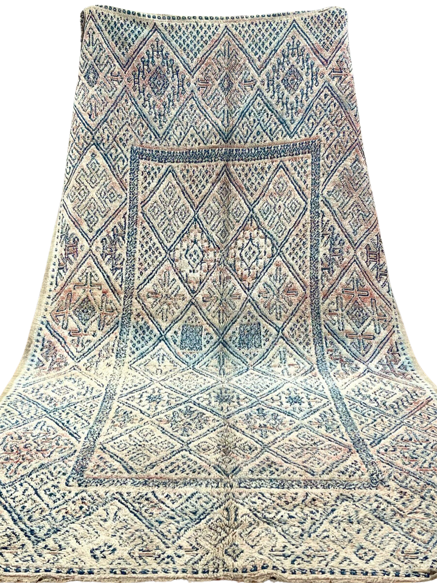 Vintage Beni M'Guild Rug - 390x195cm