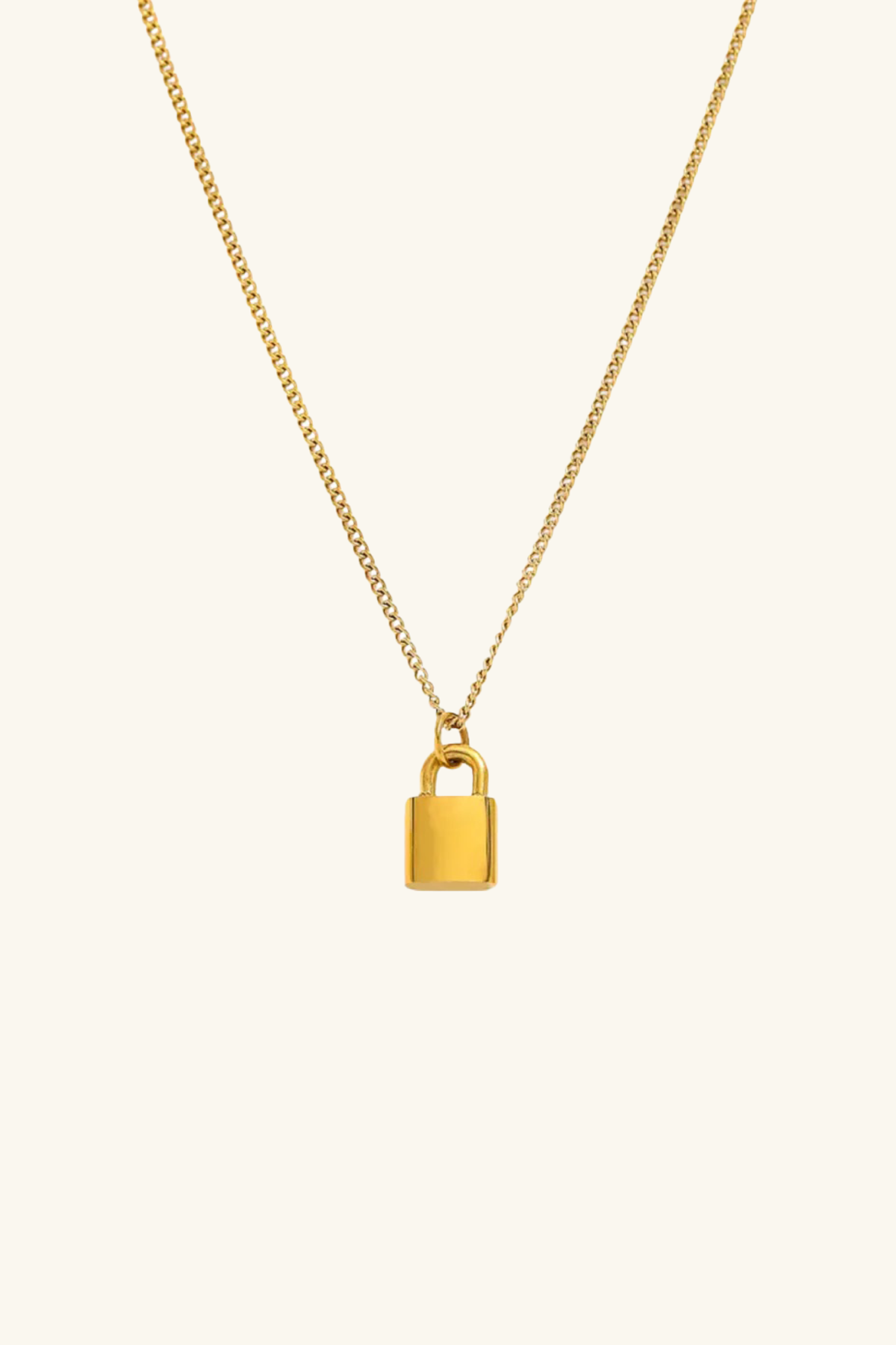 Locked 18k Gold Plated Necklace