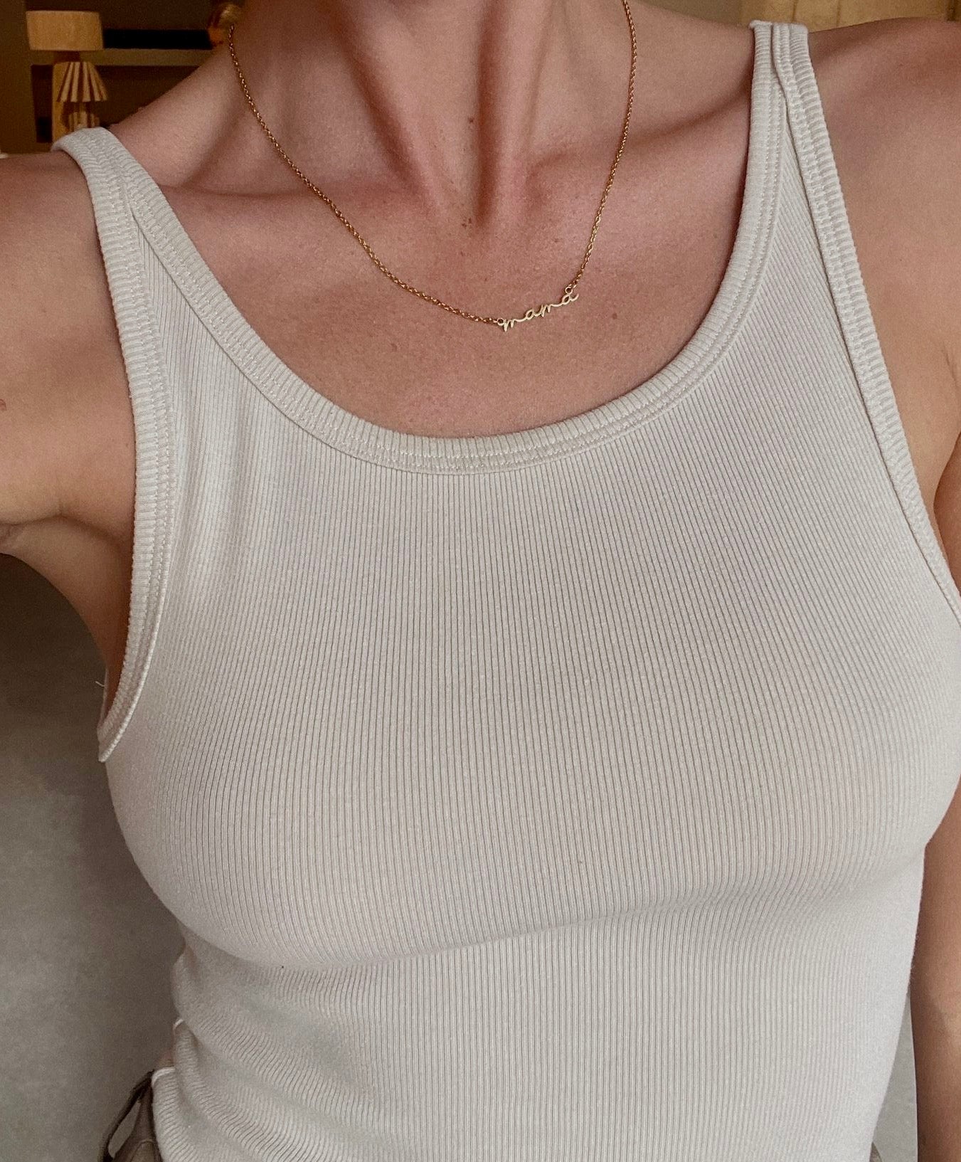 Dainty "Mama" Necklace - Gold/Silver