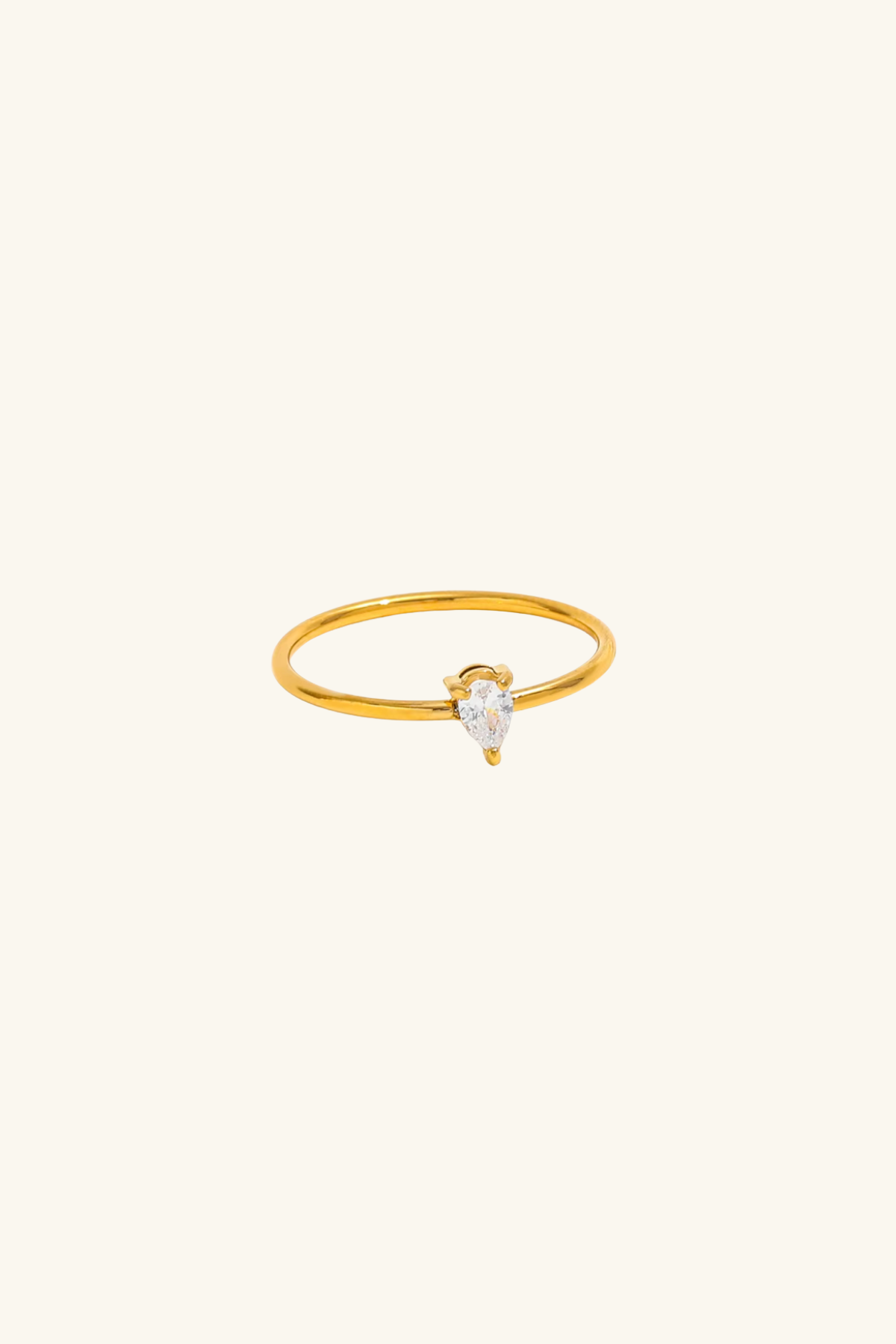 Rose 18k Gold Plated Ring Small