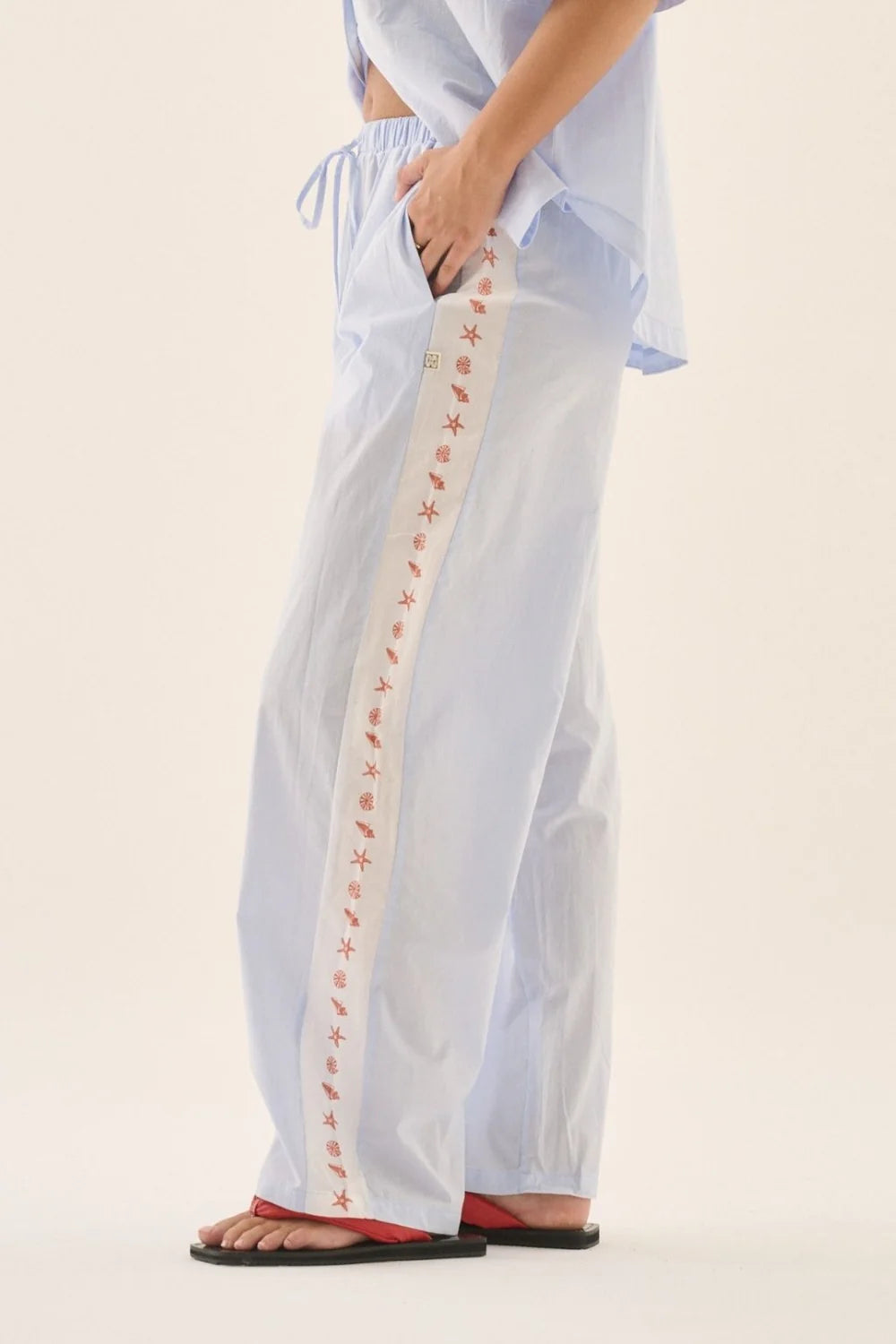 AJ Shell Pant - Sky Blue