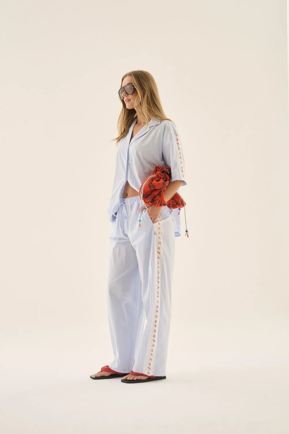 AJ Shell Pant - Sky Blue