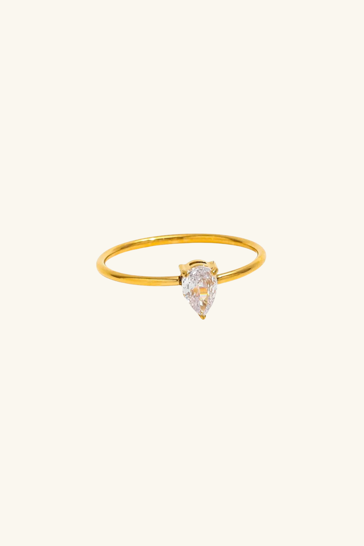 Rose 18k Gold Plated Ring Medium