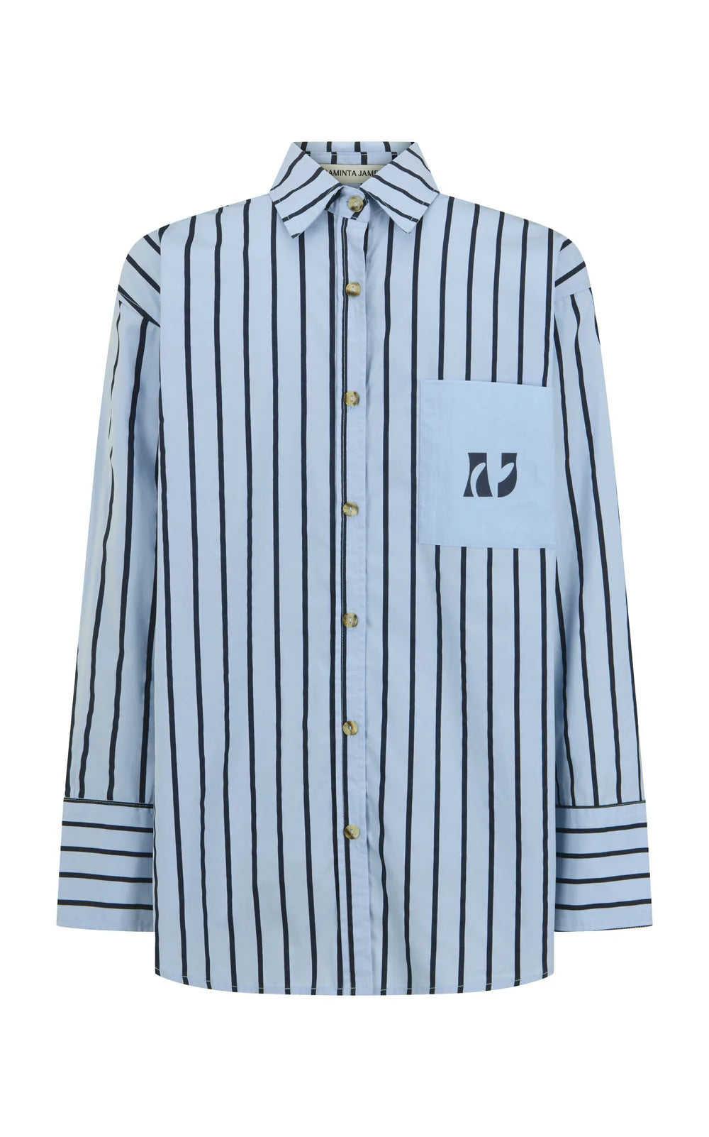 AJ Crest Palermo Shirt Sea Blue