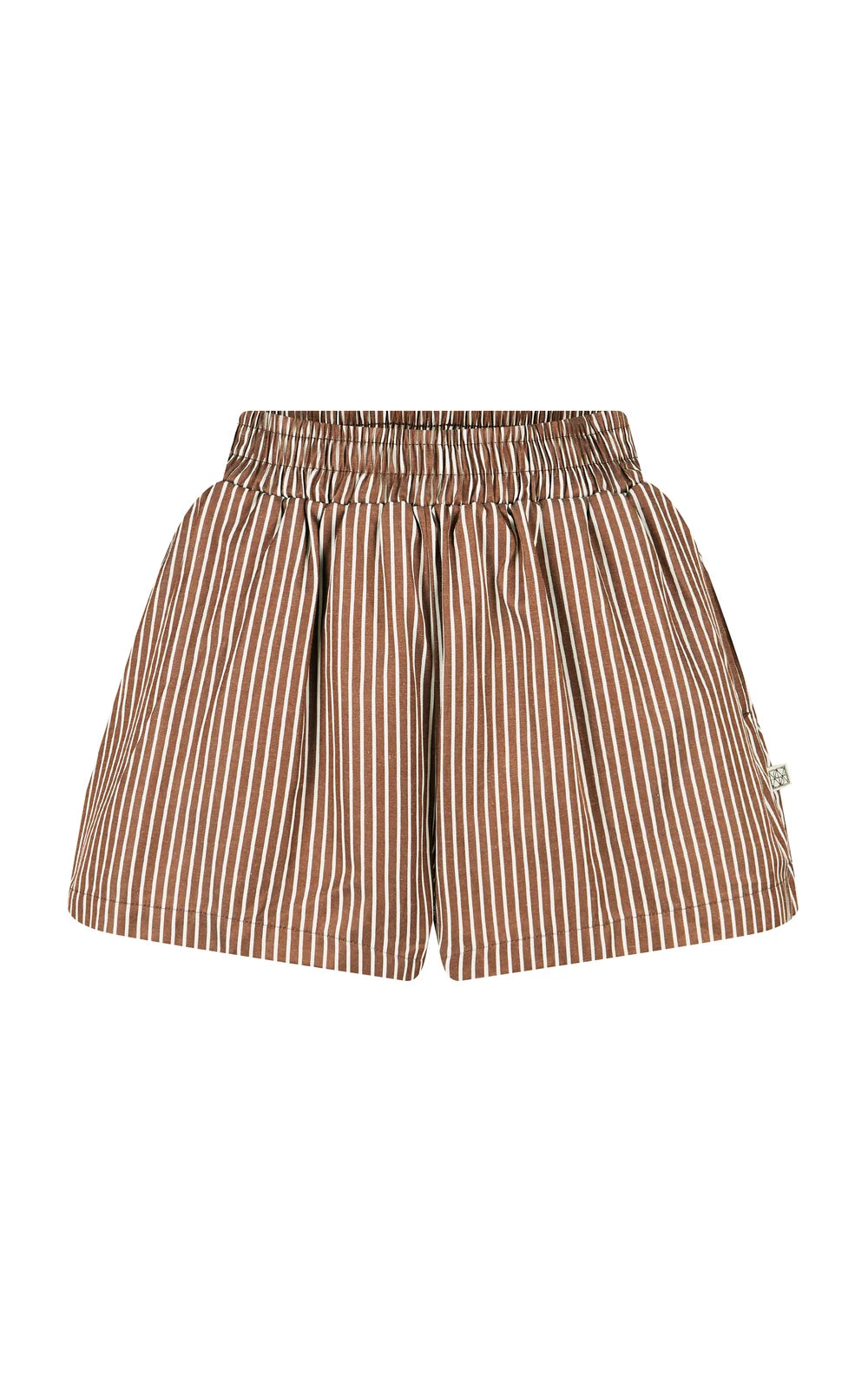 AJ Stripe Short - Choc Stripe