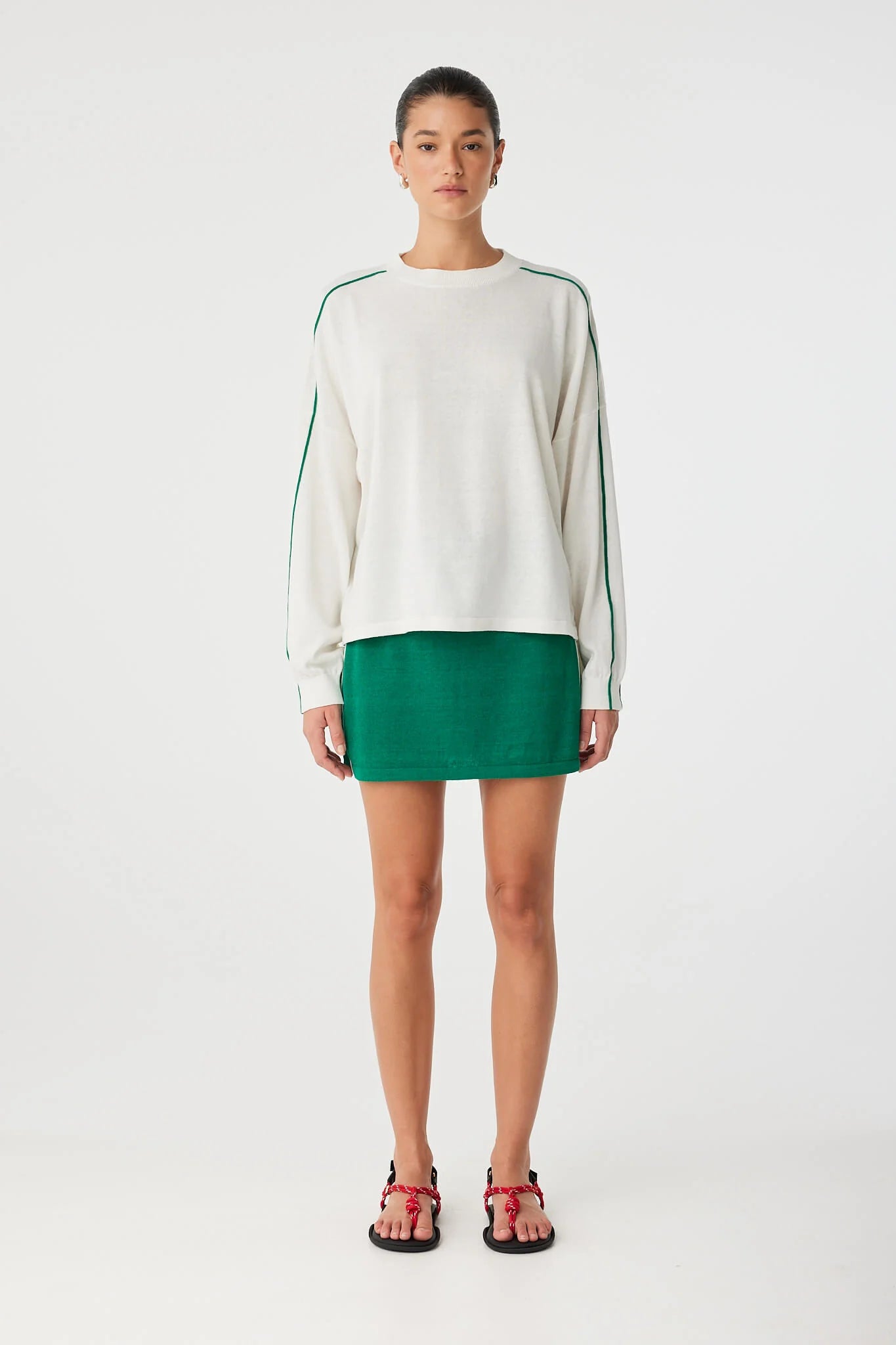 Pippa Mini Skirt Palm Green