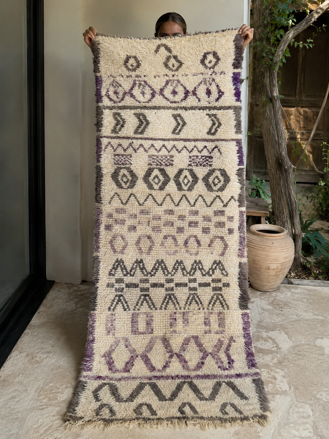 Vintage Azilal Hall Runner - 260x85cm