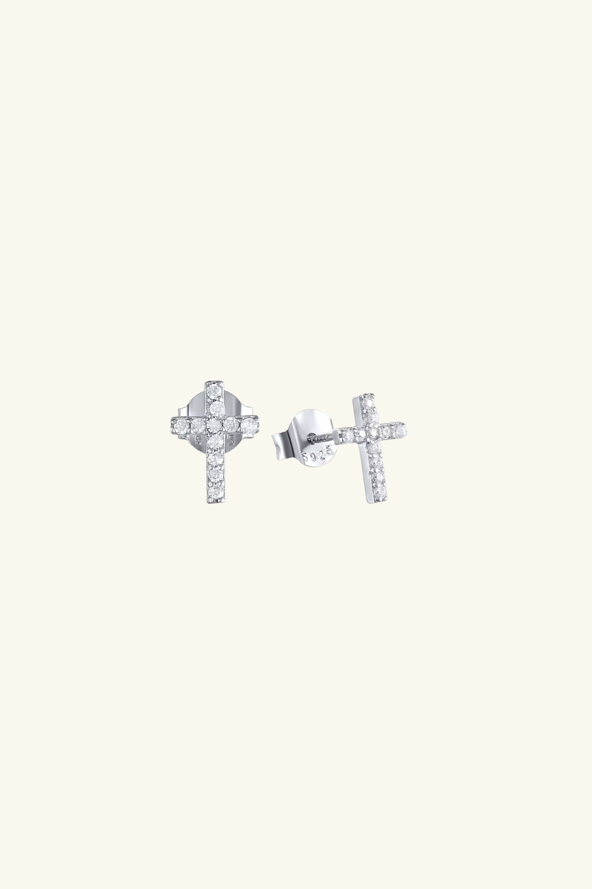 Faith S925 Plated Crystal Earrings